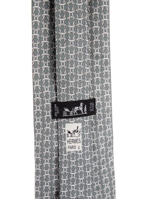 Hermès pattern print tie