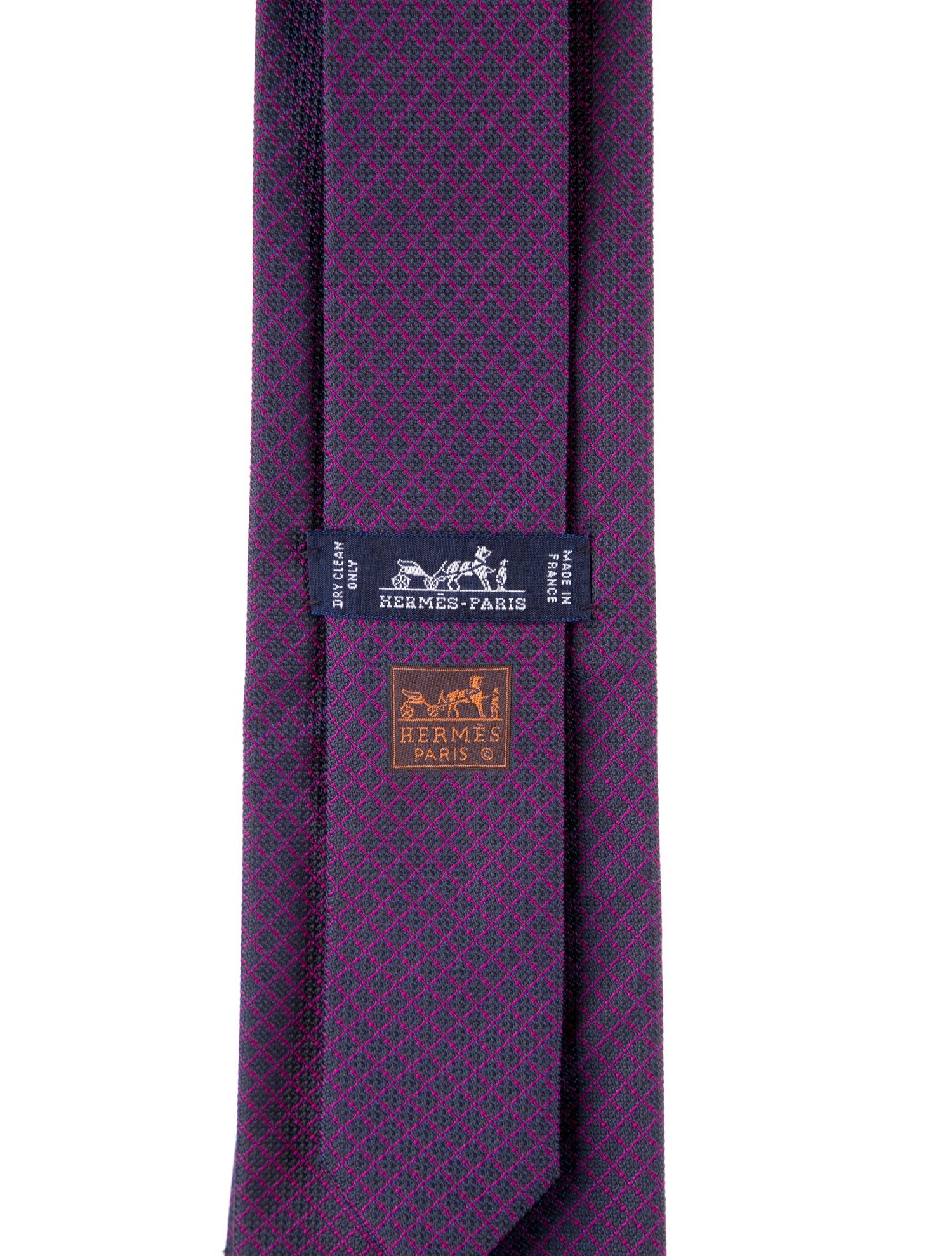 Hermès pattern silk tie