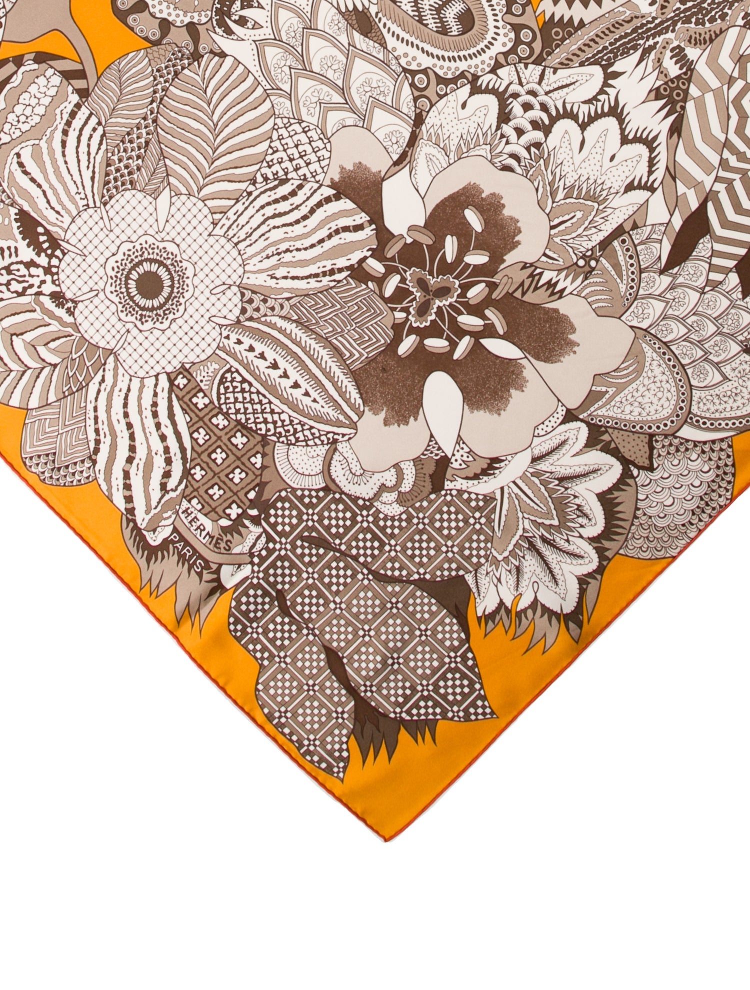 Hermès Fleurs d'Indiennes Silk Scarf