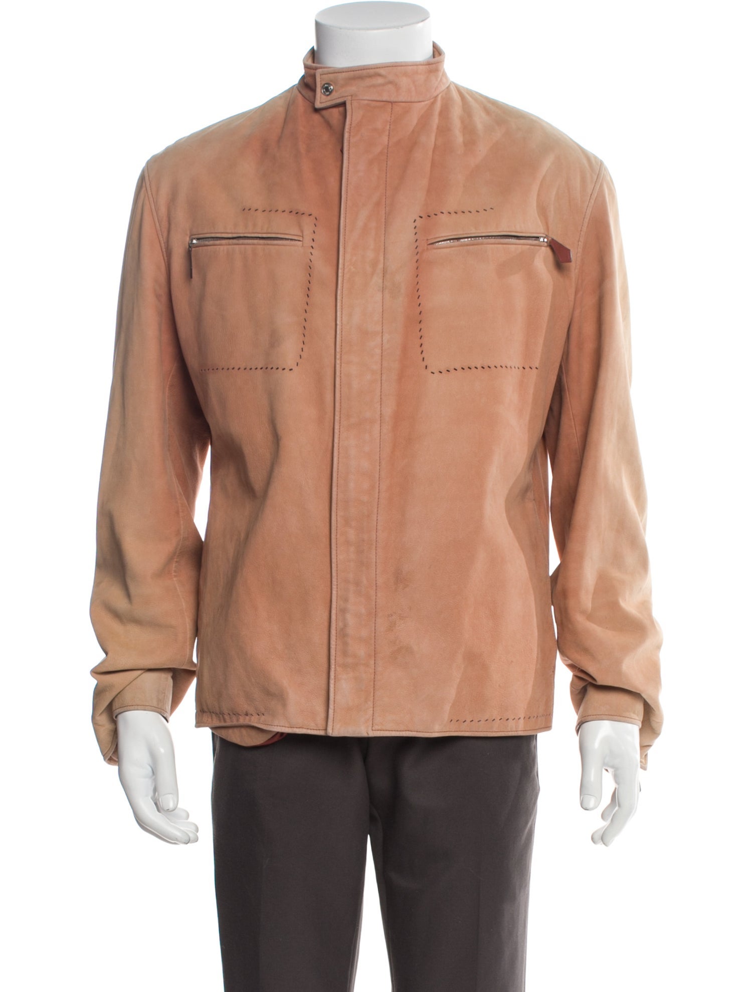 Hermès Leather Utility Jacket