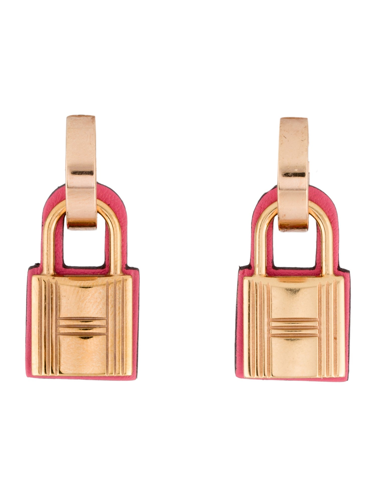 Hermès Leather O'Kelly Drop Earrings