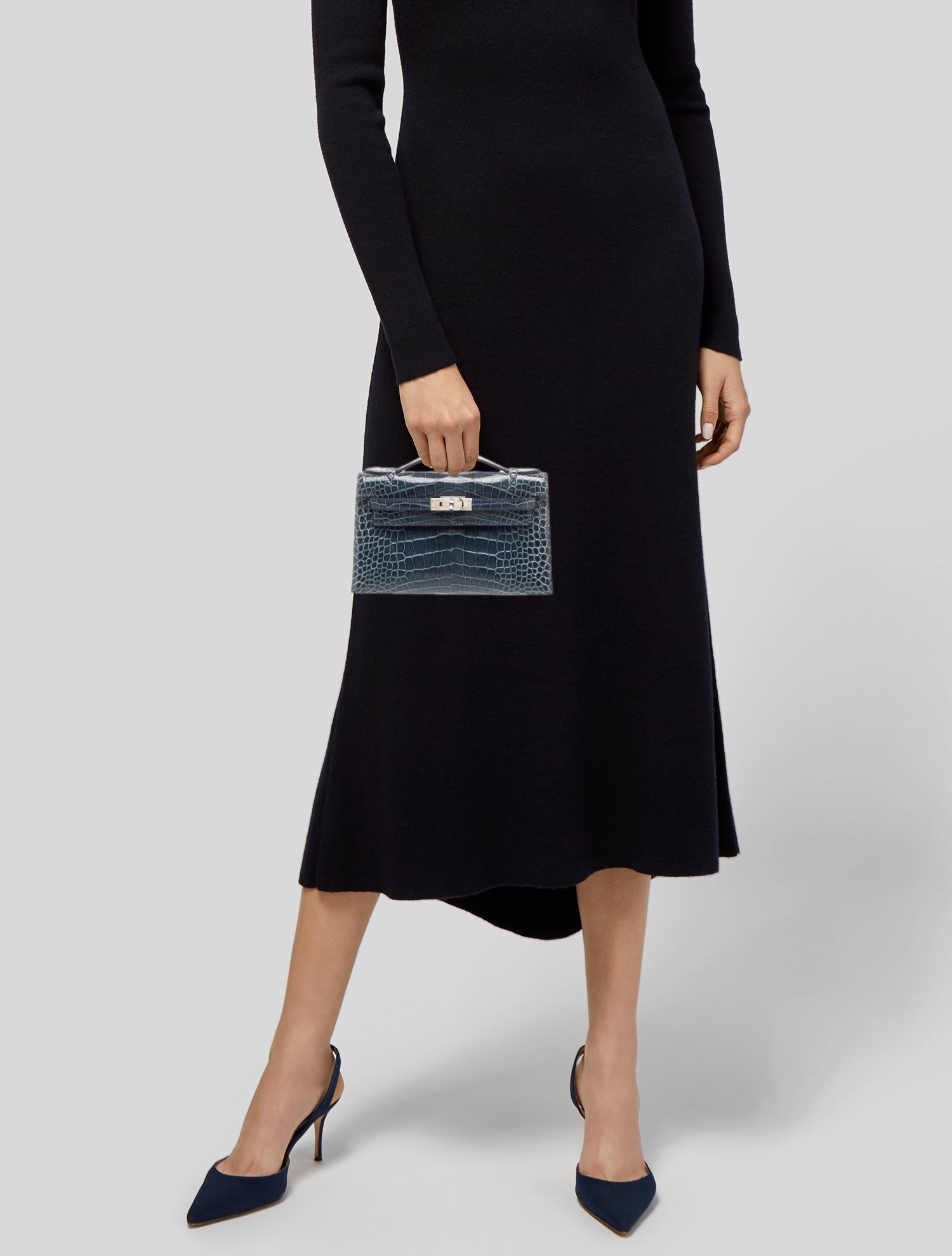 Hermès Shiny Alligator Kelly Pochette