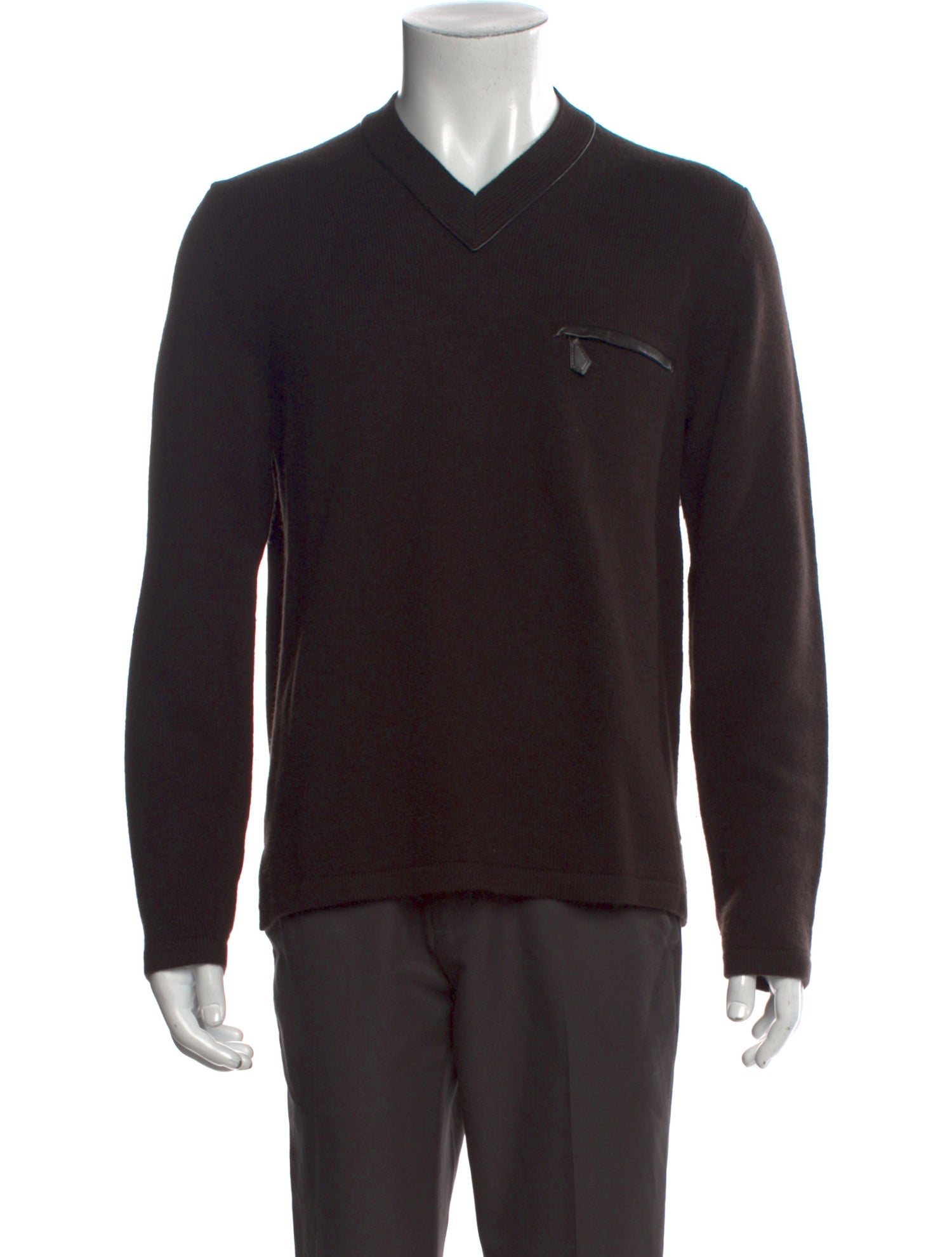 Hermès Cashmere V-Neck Pullover