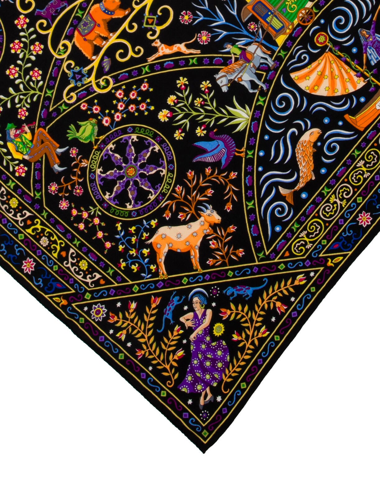 Hermès Peuple du Vent Cashmere Shawl