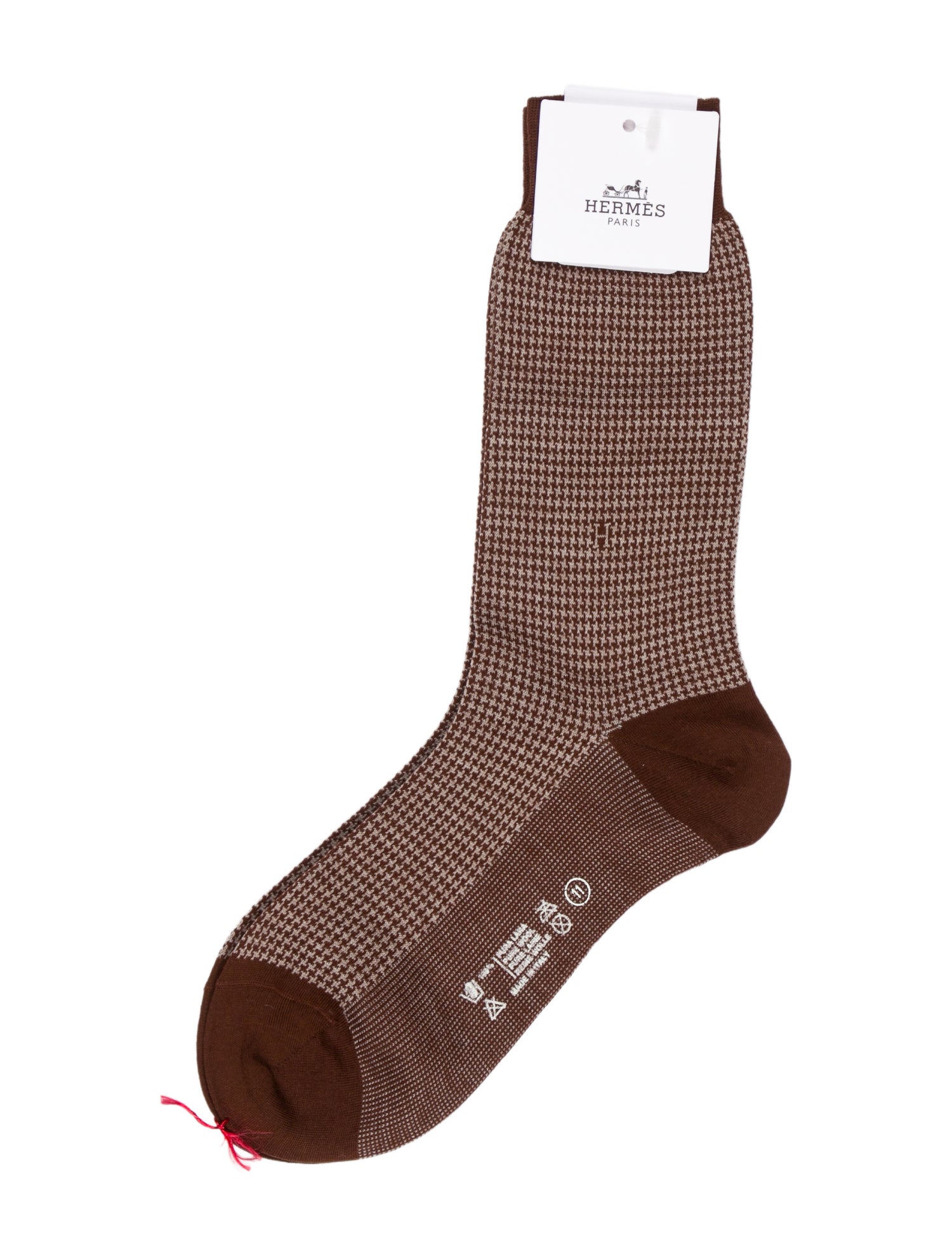 Hermès Patterned Wool Socks w/ Tags