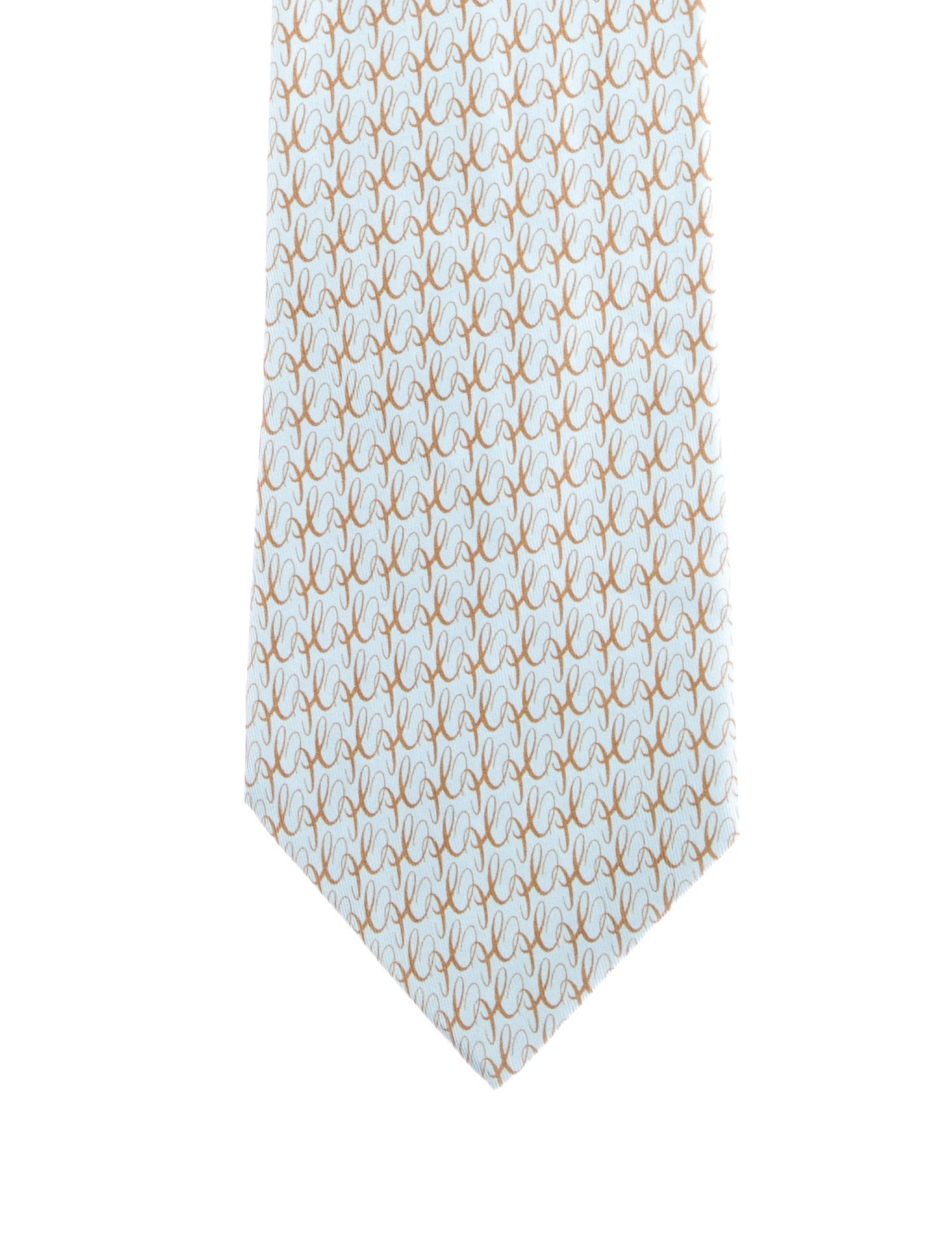 Hermès Silk Printed Tie w/Tags