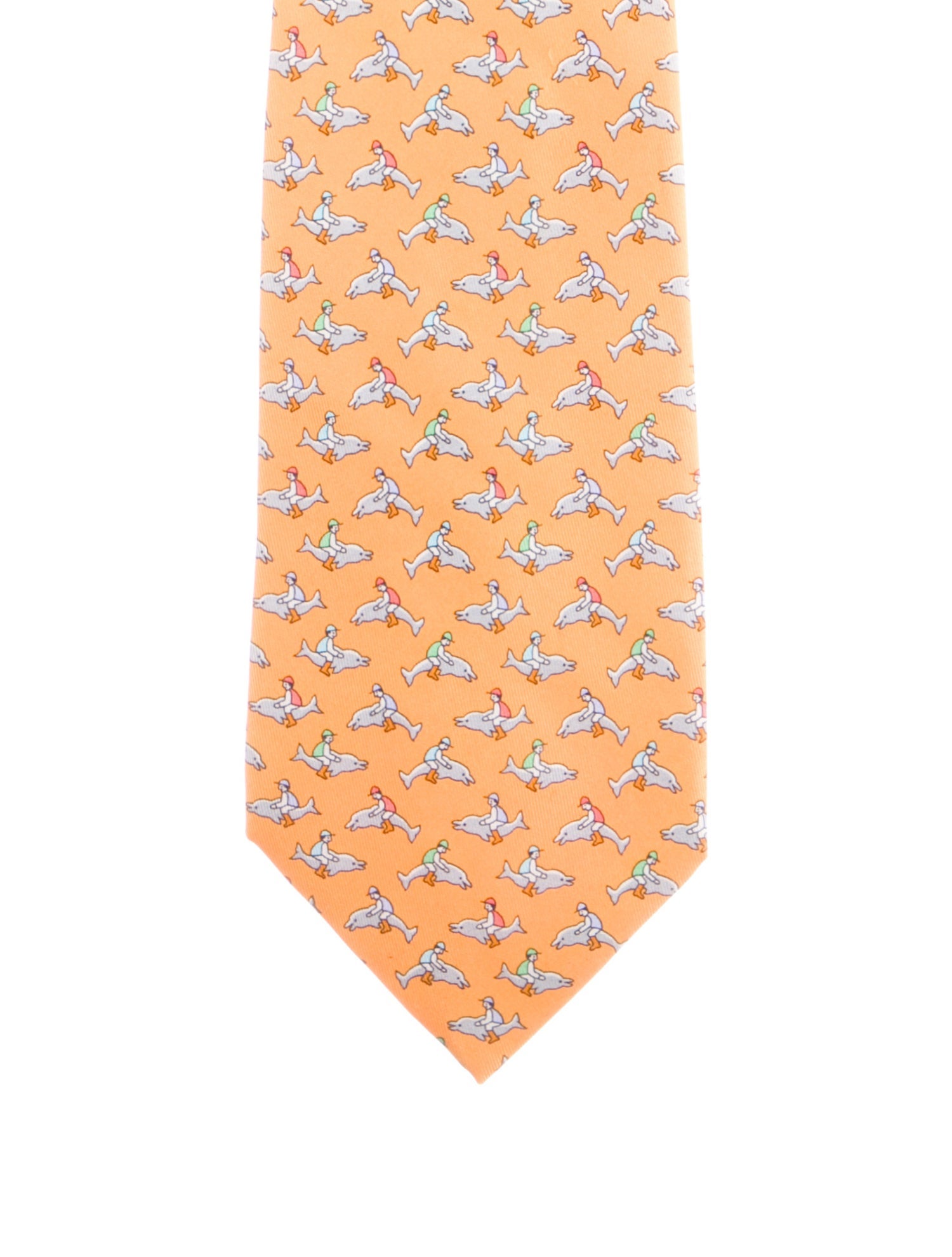 Hermès Silk Printed Tie w/Tags