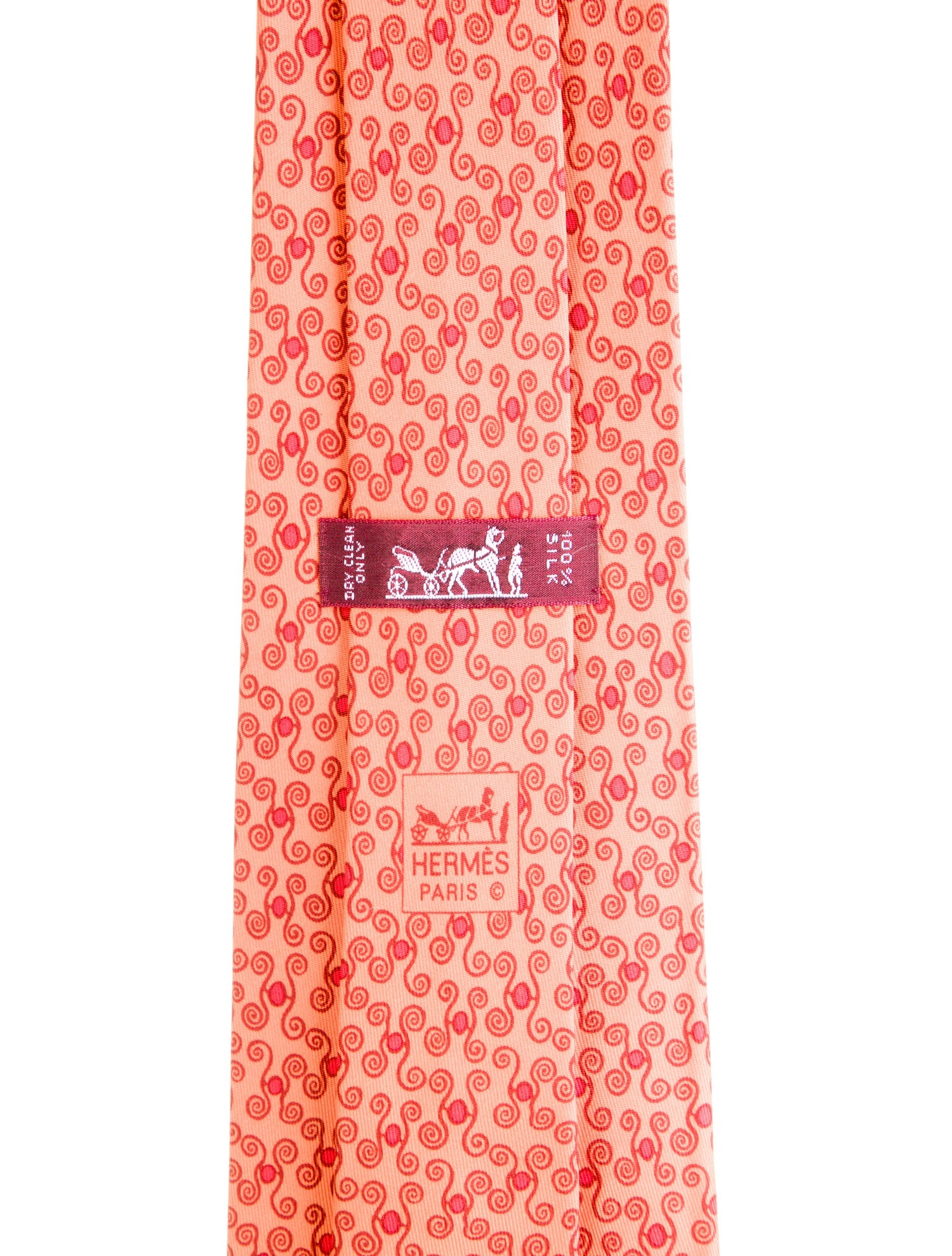 Hermès Silk Printed Tie w/Tags