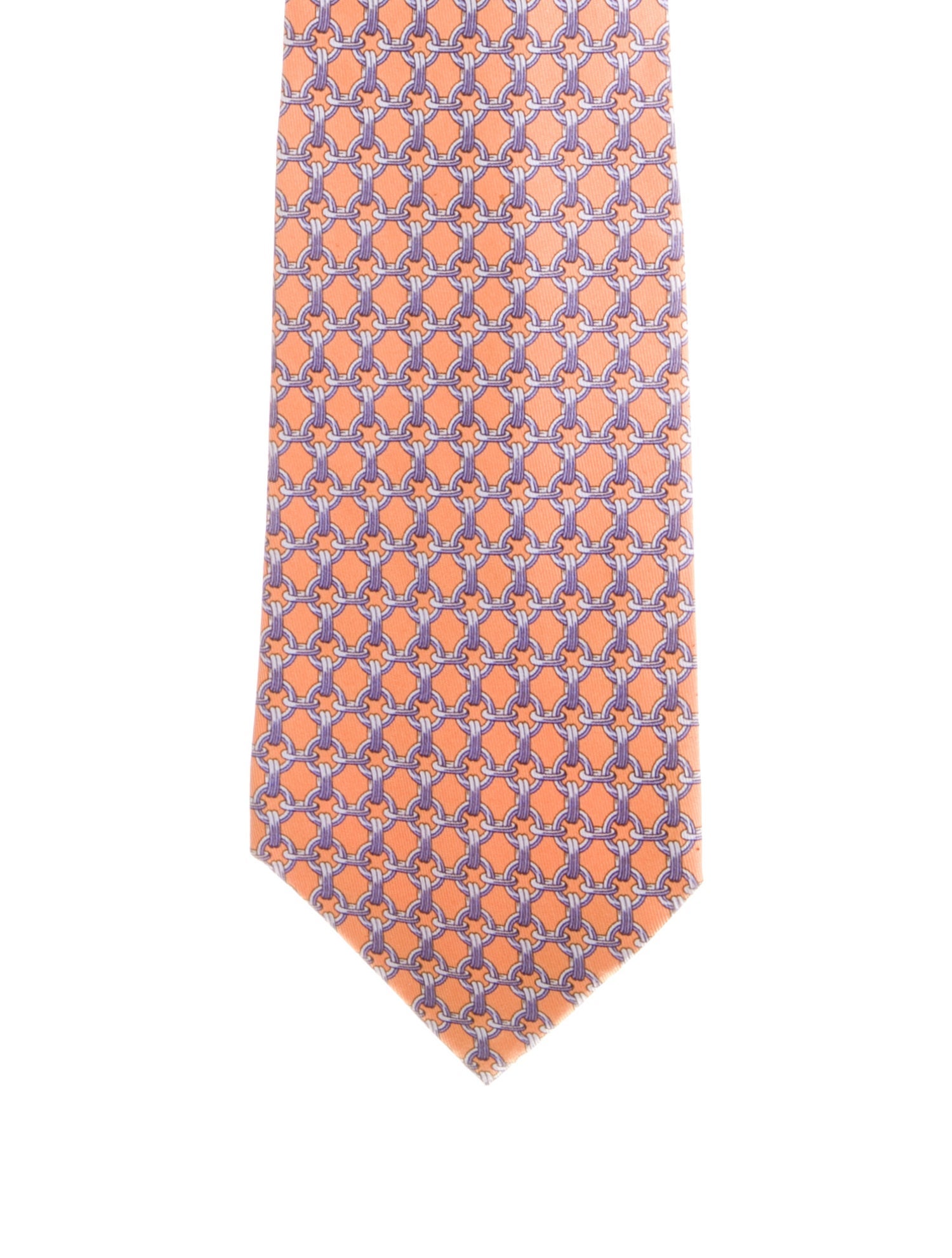 Hermès Silk Printed Tie w/Tags