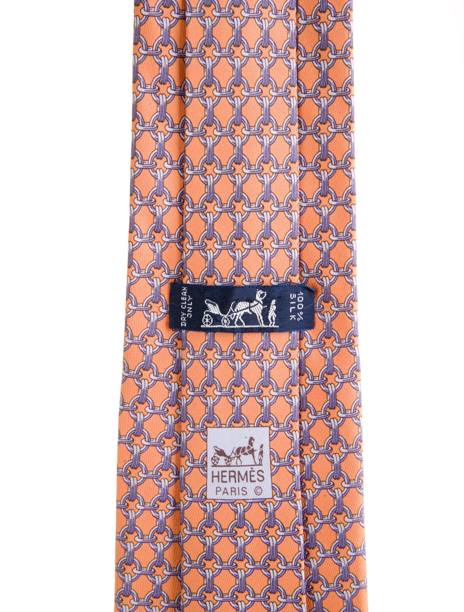 Hermès Silk Printed Tie w/Tags