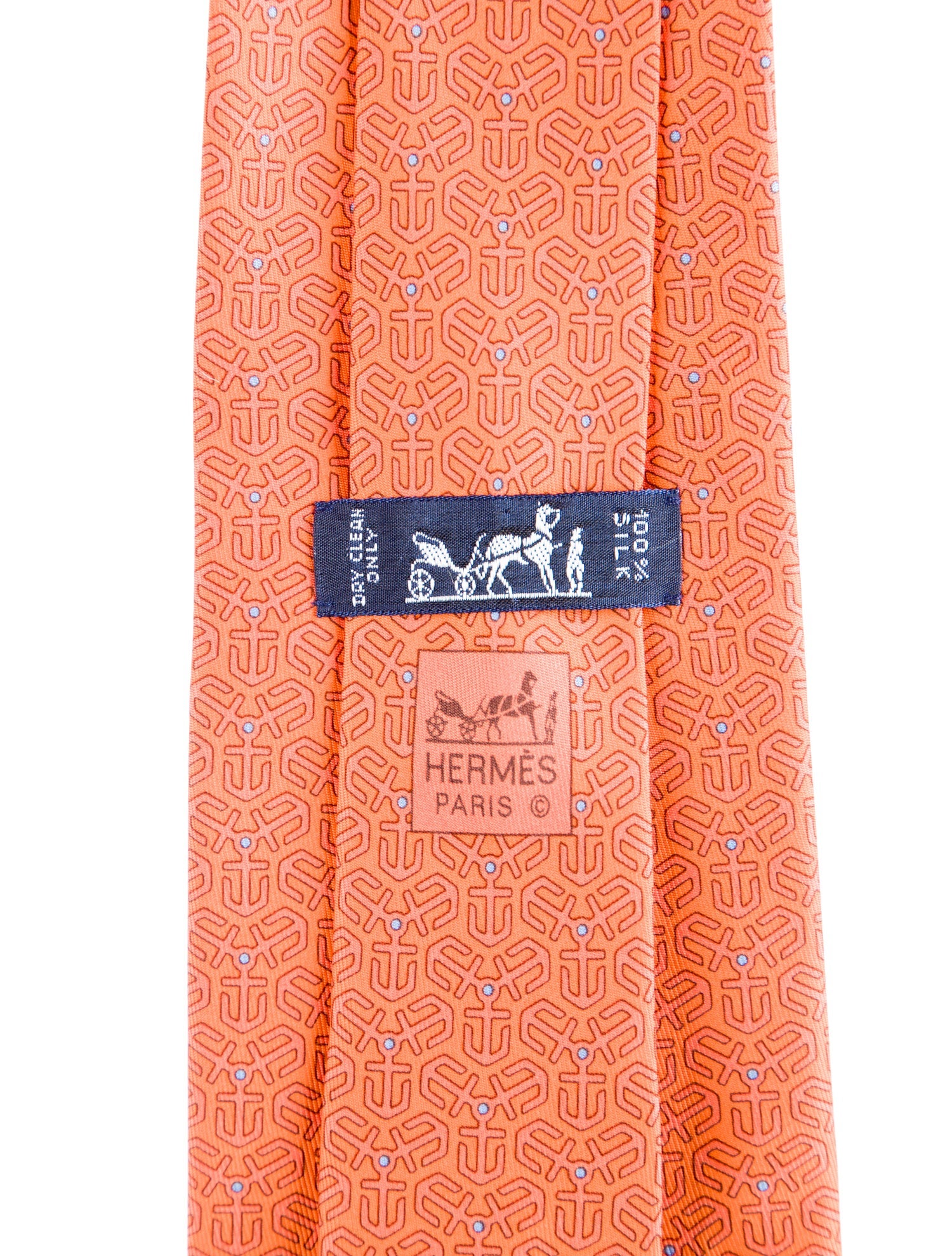 Hermès Silk Printed Tie w/Tags