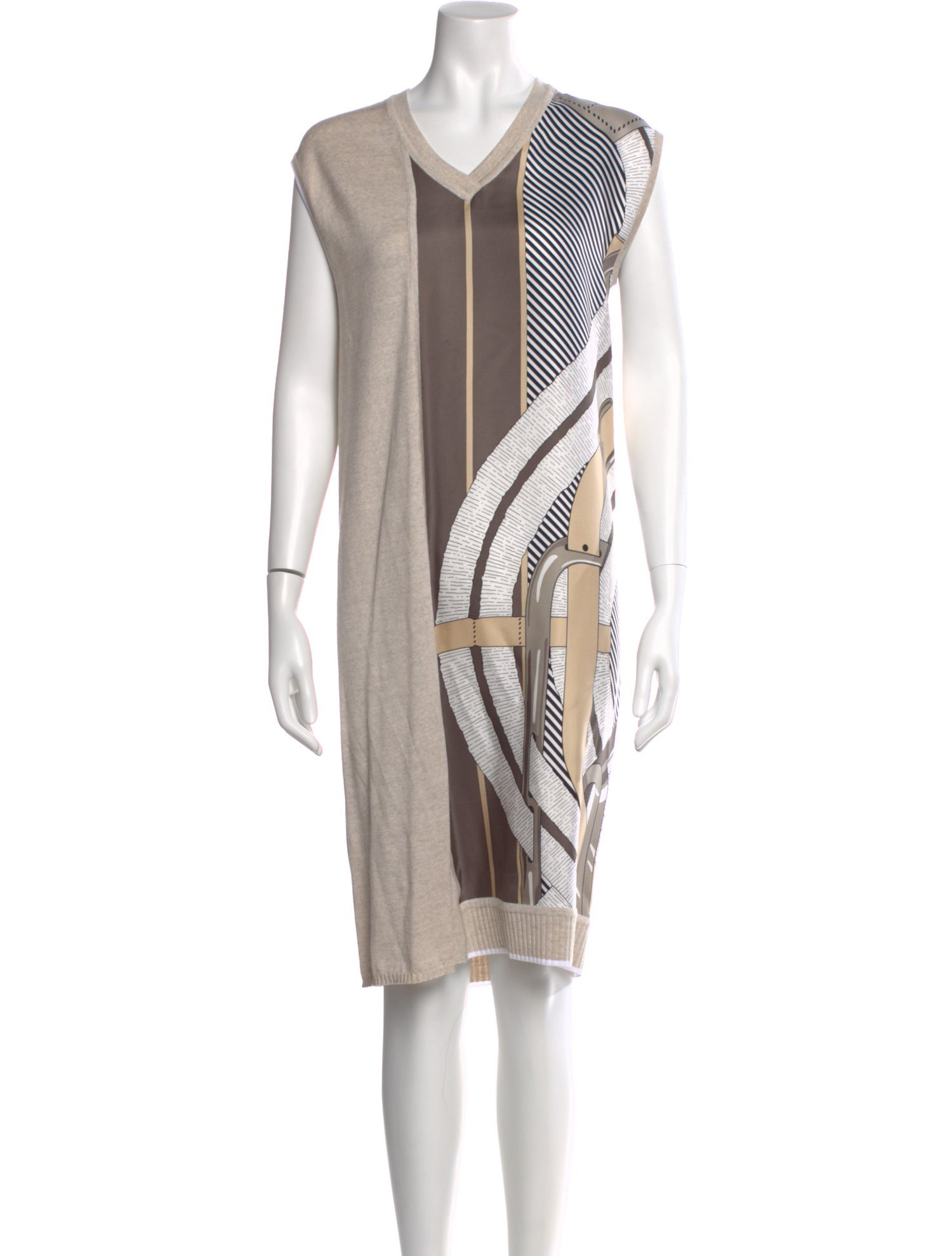 Hermès Silk Knee-Length Dress w/ Tags