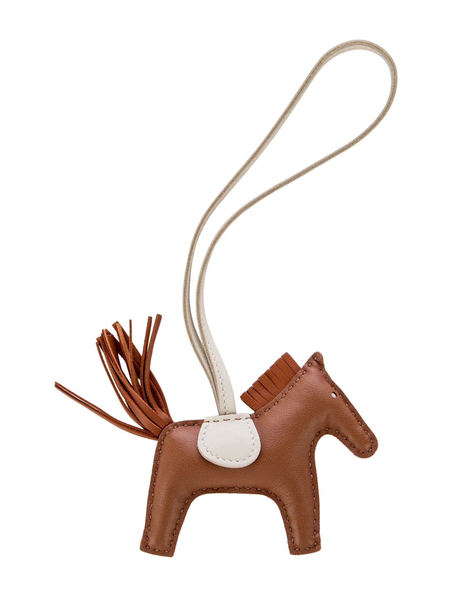 Hermès 2024 Milo Lambskin Grigri Rodeo Horse Bag Charm PM