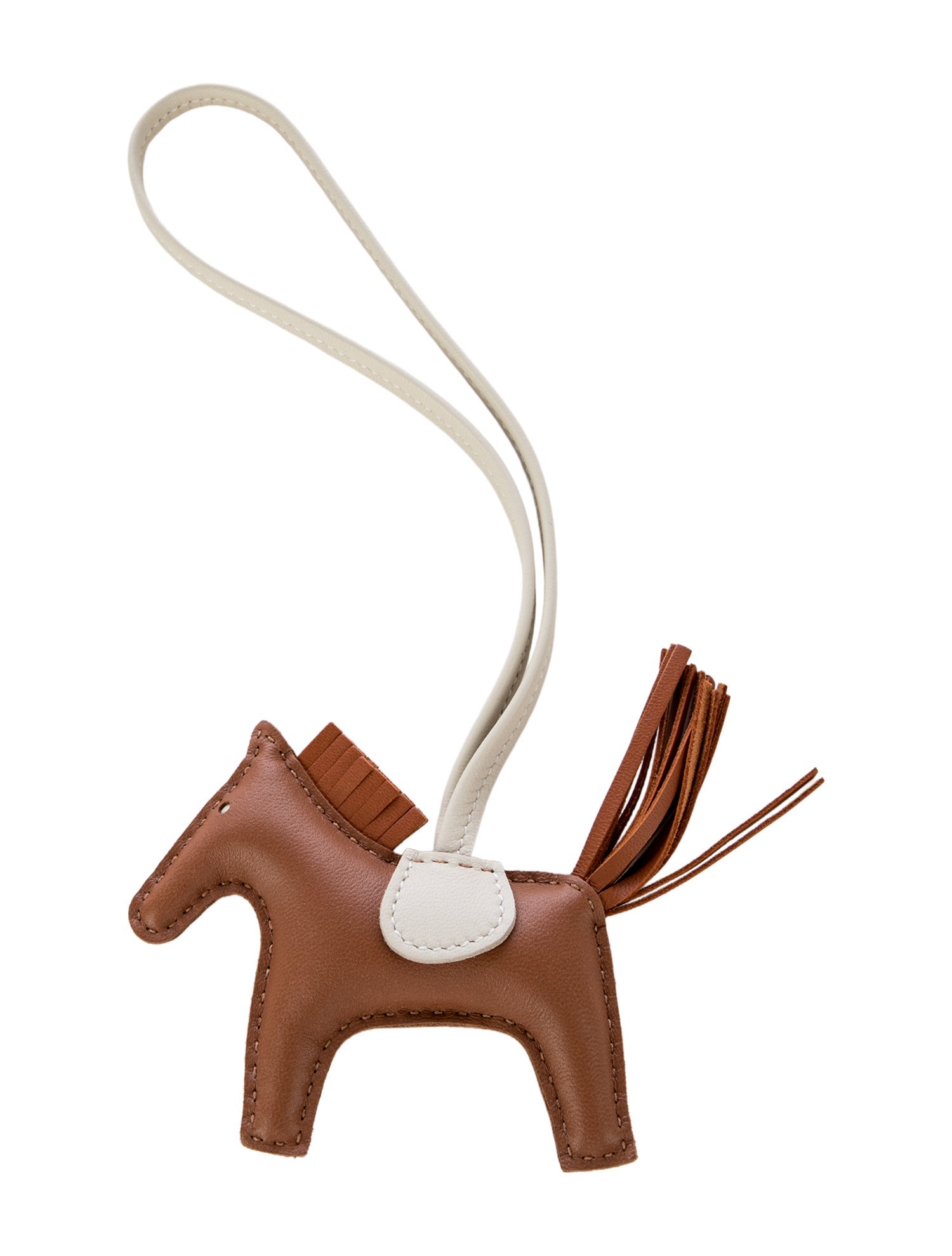 Hermès 2024 Milo Lambskin Grigri Rodeo Horse Bag Charm PM