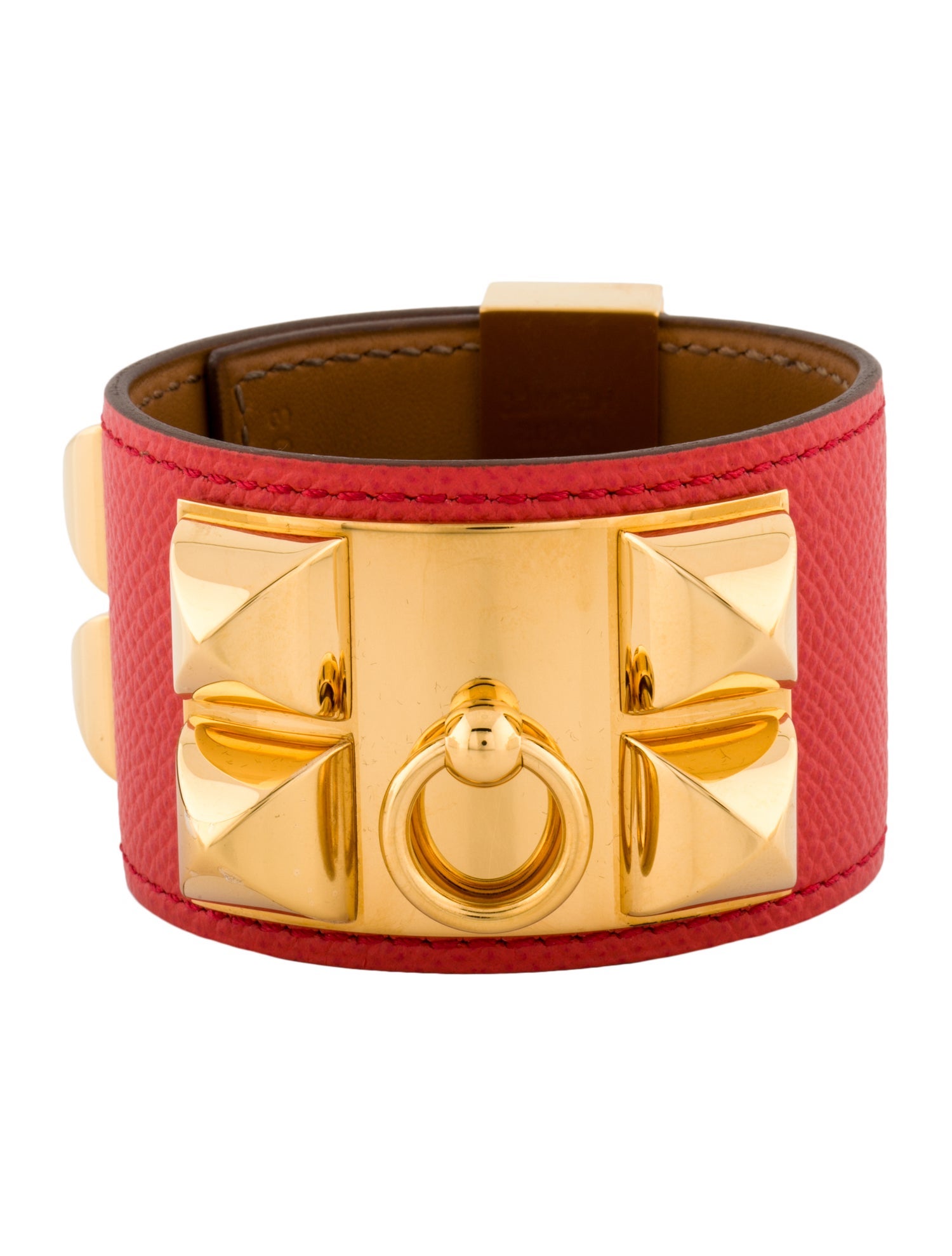 Hermès Leather Collier de Chien Wrap Bracelet