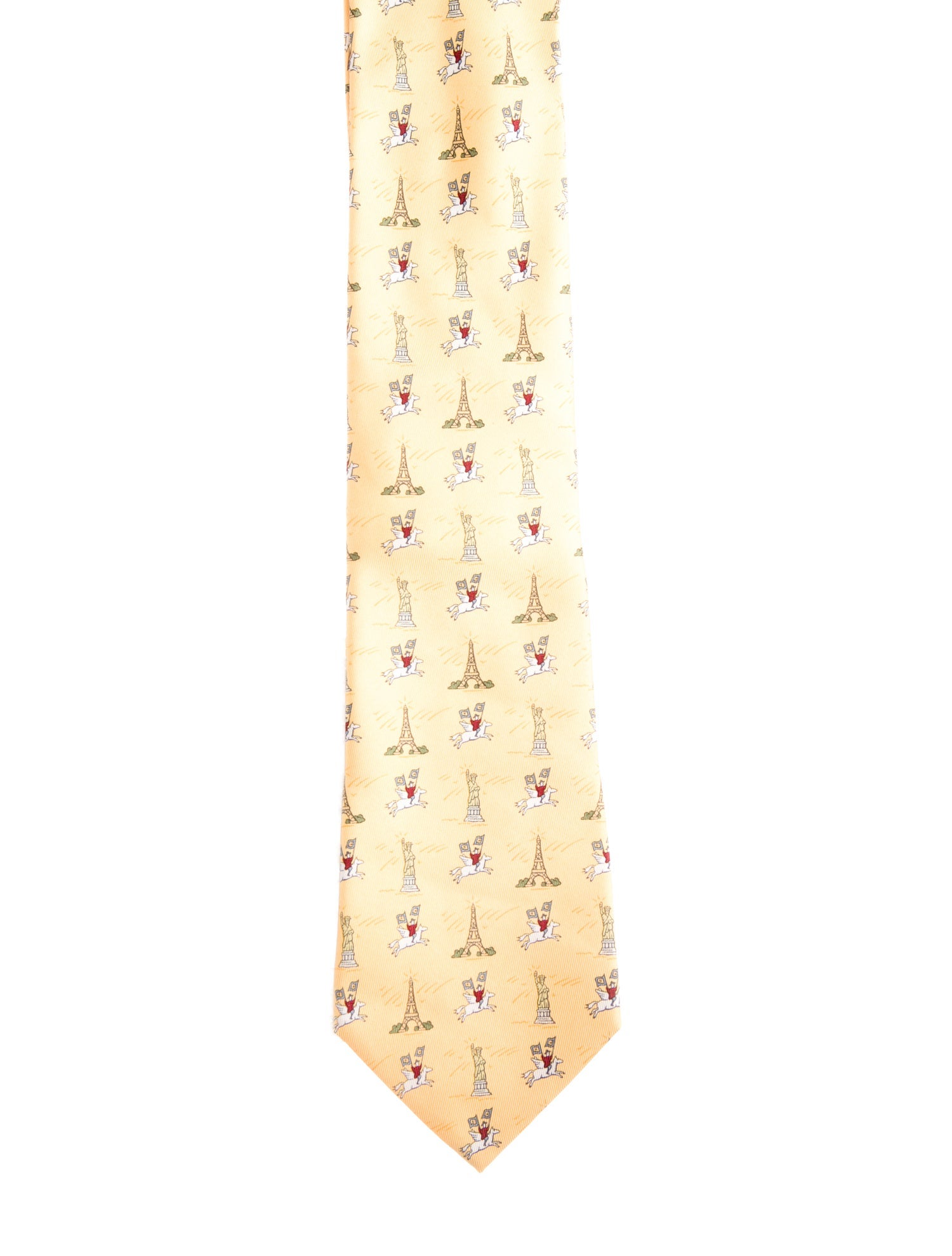 Hermès Pattern Print Tie