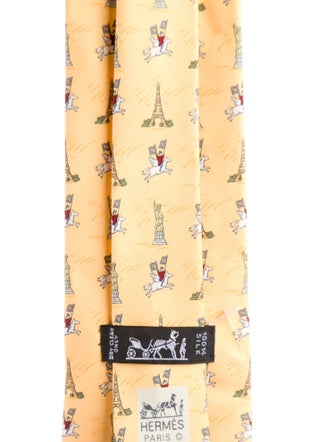 Hermès Pattern Print Tie