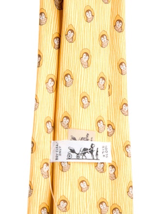 Hermès Pattern Print Tie