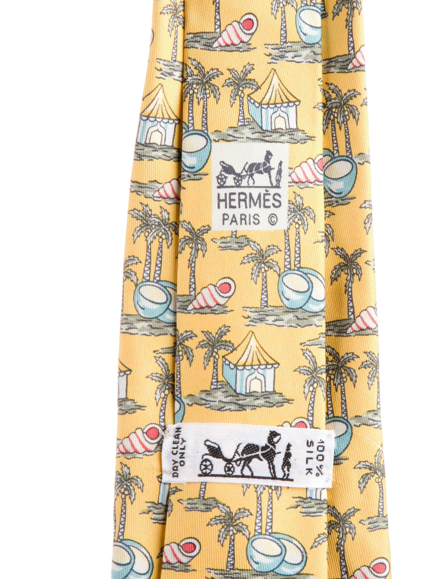 Hermès Pattern Print Tie