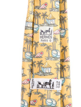 Hermès Pattern Print Tie
