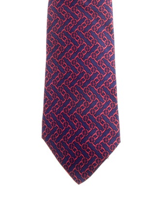 Hermès Pattern Print Tie