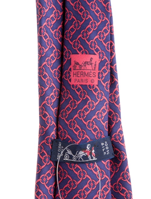 Hermès Pattern Print Tie