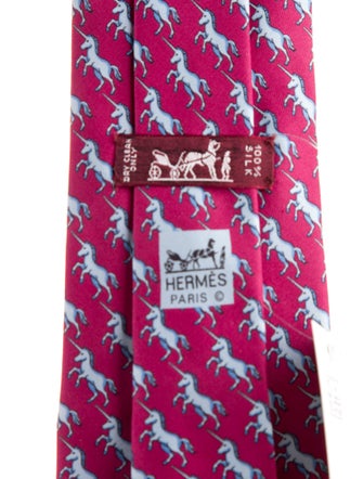 Hermès Pattern Print Tie