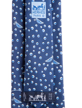 Hermès Pattern Print Tie