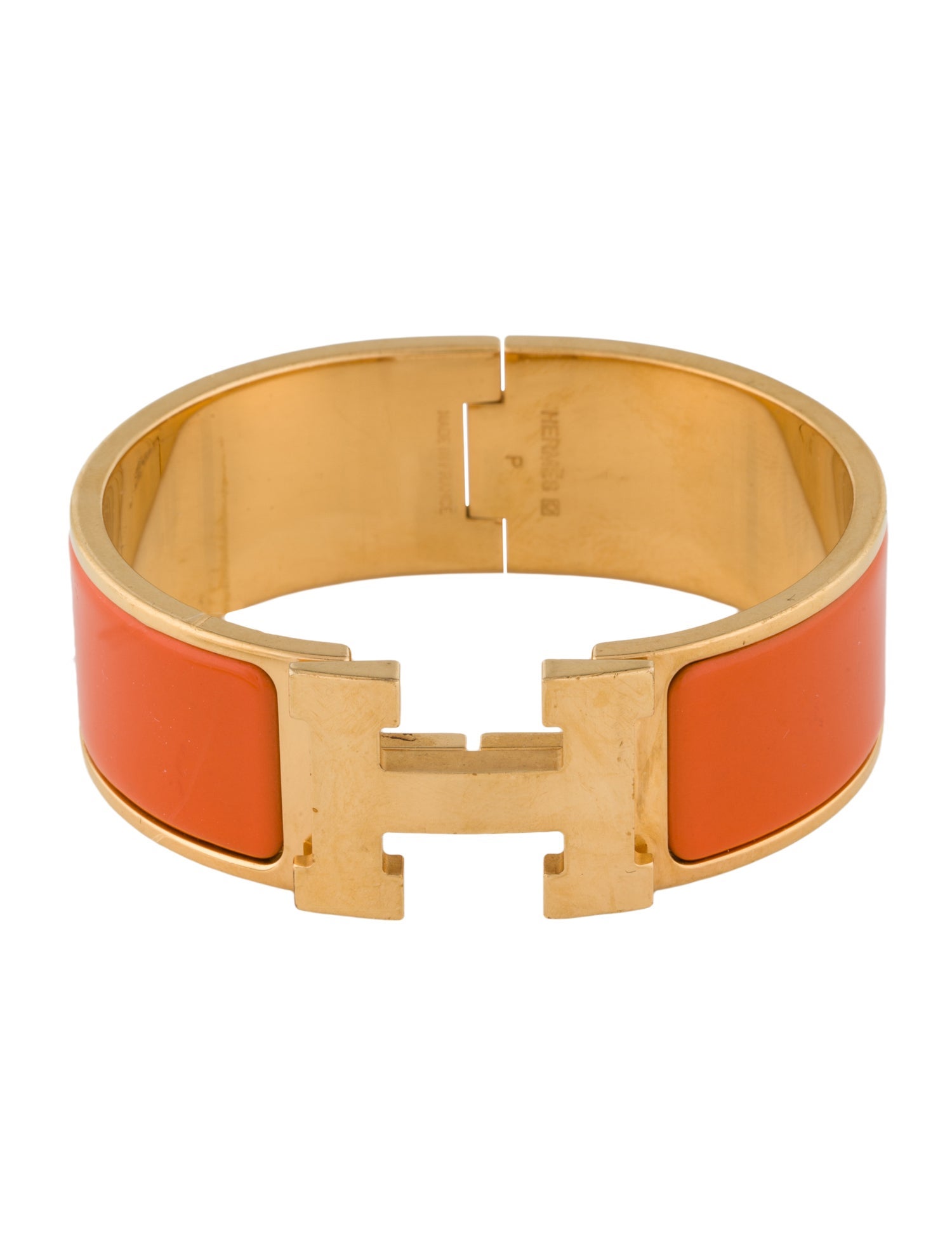 Hermès Enamel Clic Clac H Bangle Bracelet
