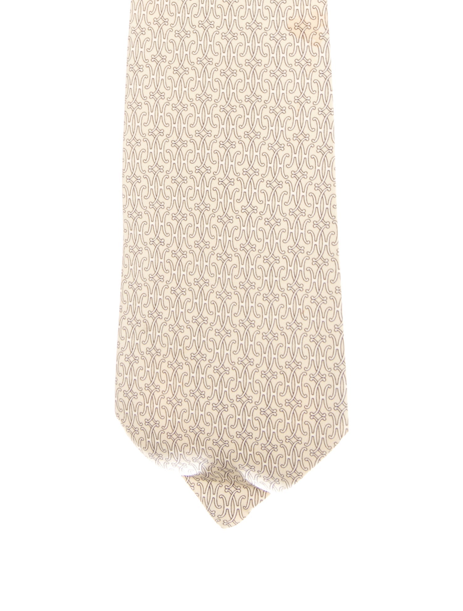 Hermès Silk Printed Tie