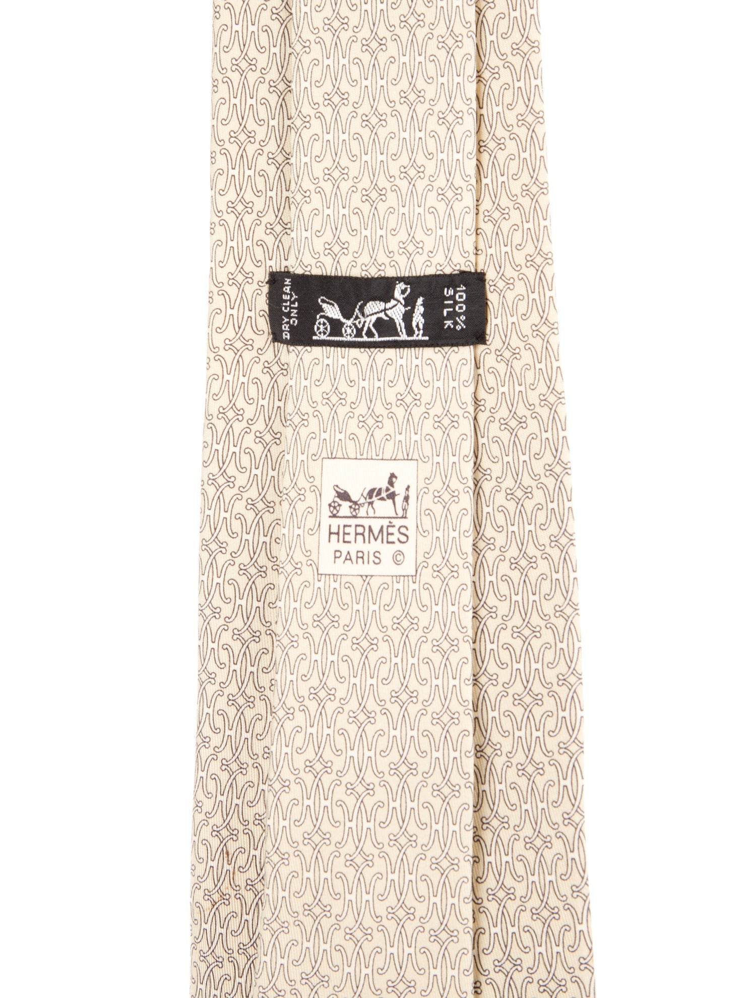 Hermès Silk Printed Tie