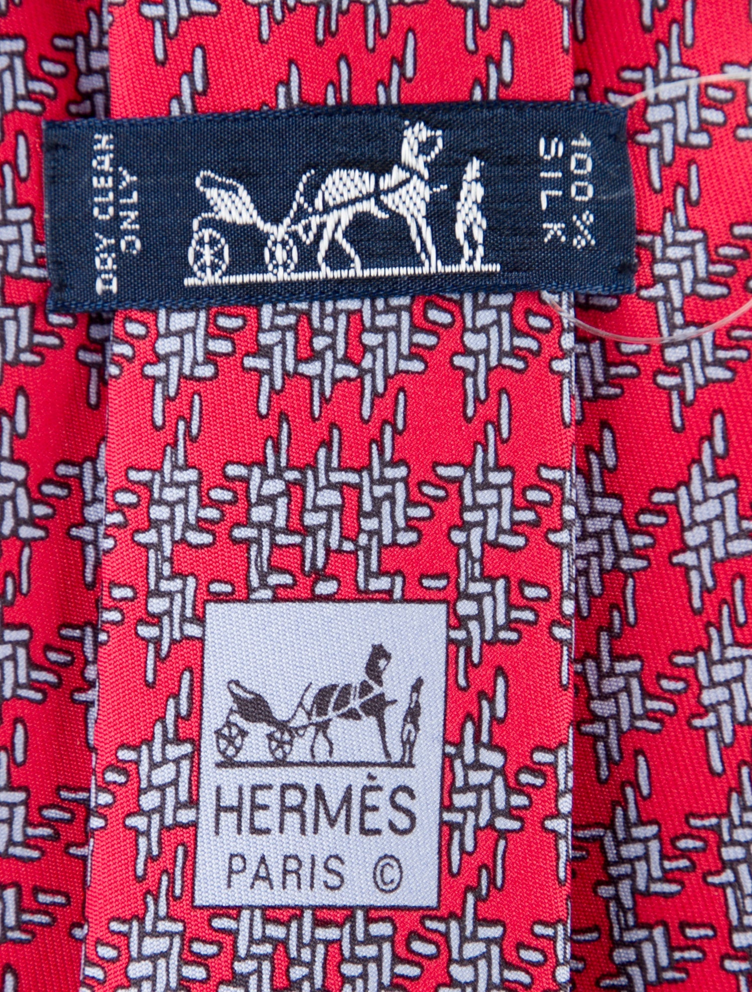 Hermès Silk Patterned Tie