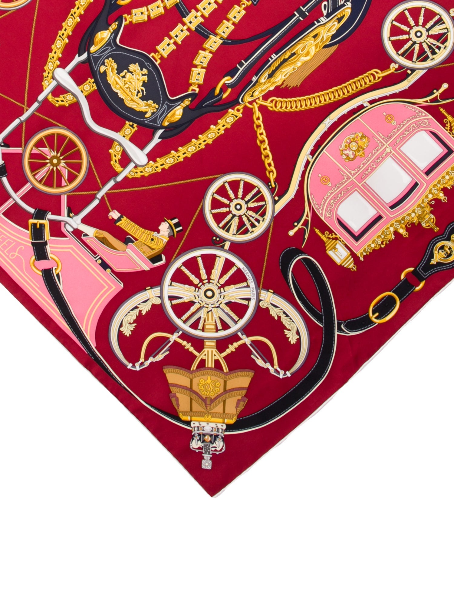 Hermès Stately Wheels Silk Scarf