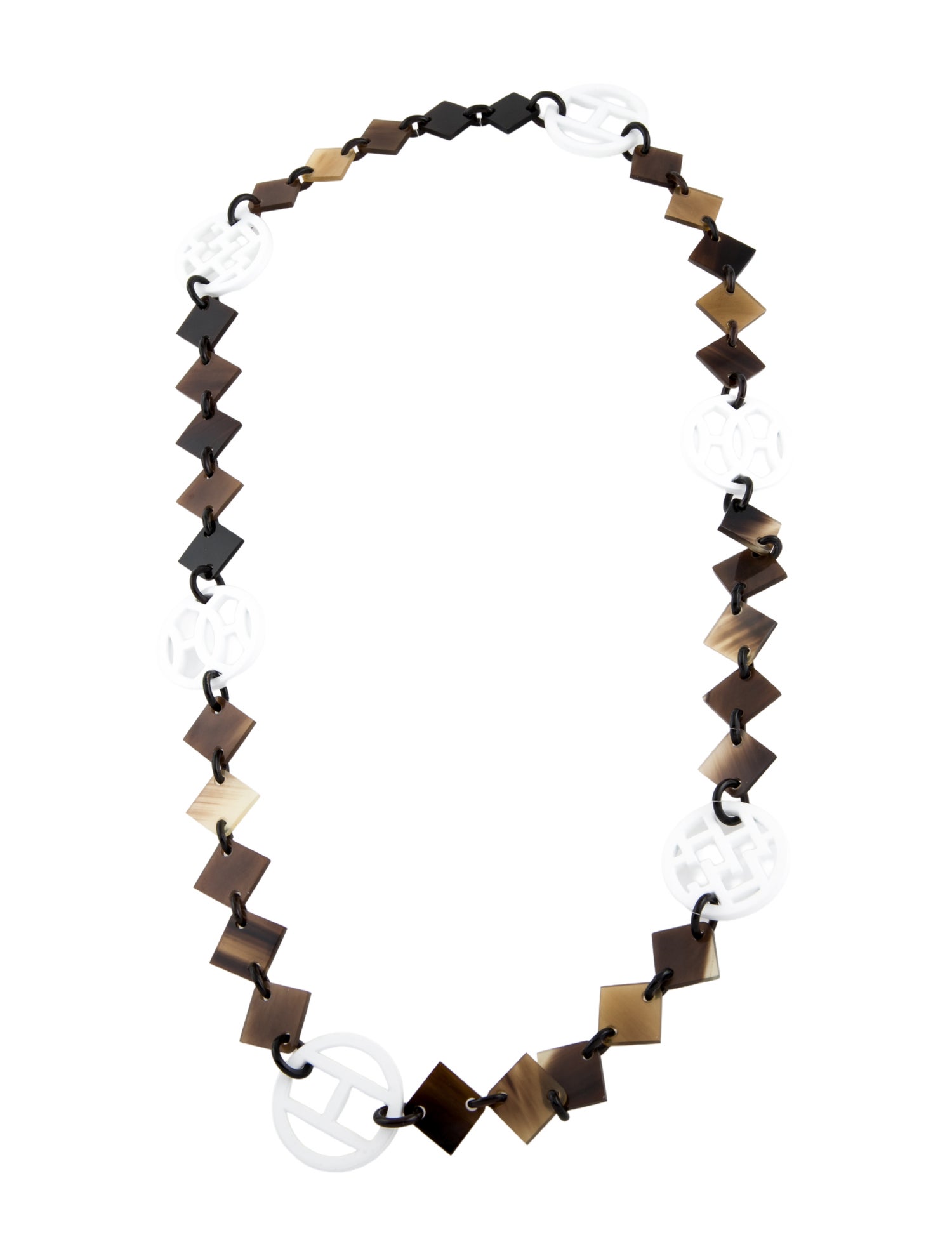 Hermès Horn & Lacquered Necklace