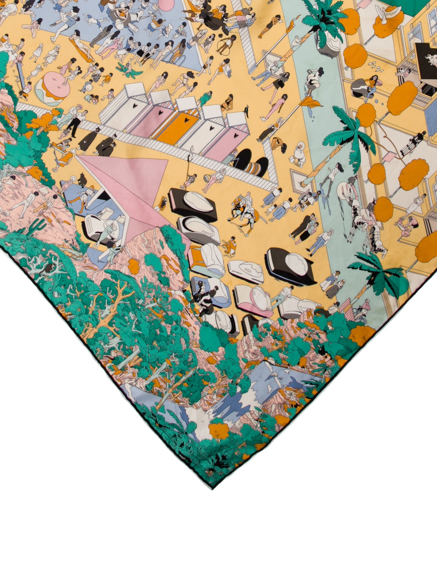 Hermès on The Beach Silk Scarf