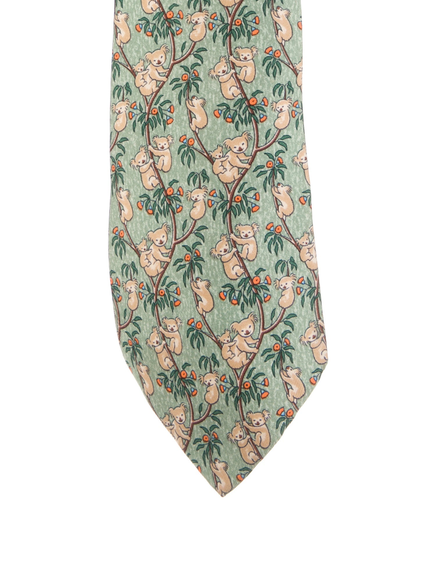 Hermès Silk Printed Tie
