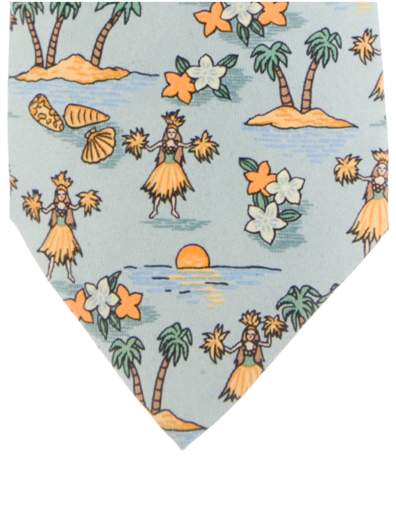 Hermès Silk Printed Tie