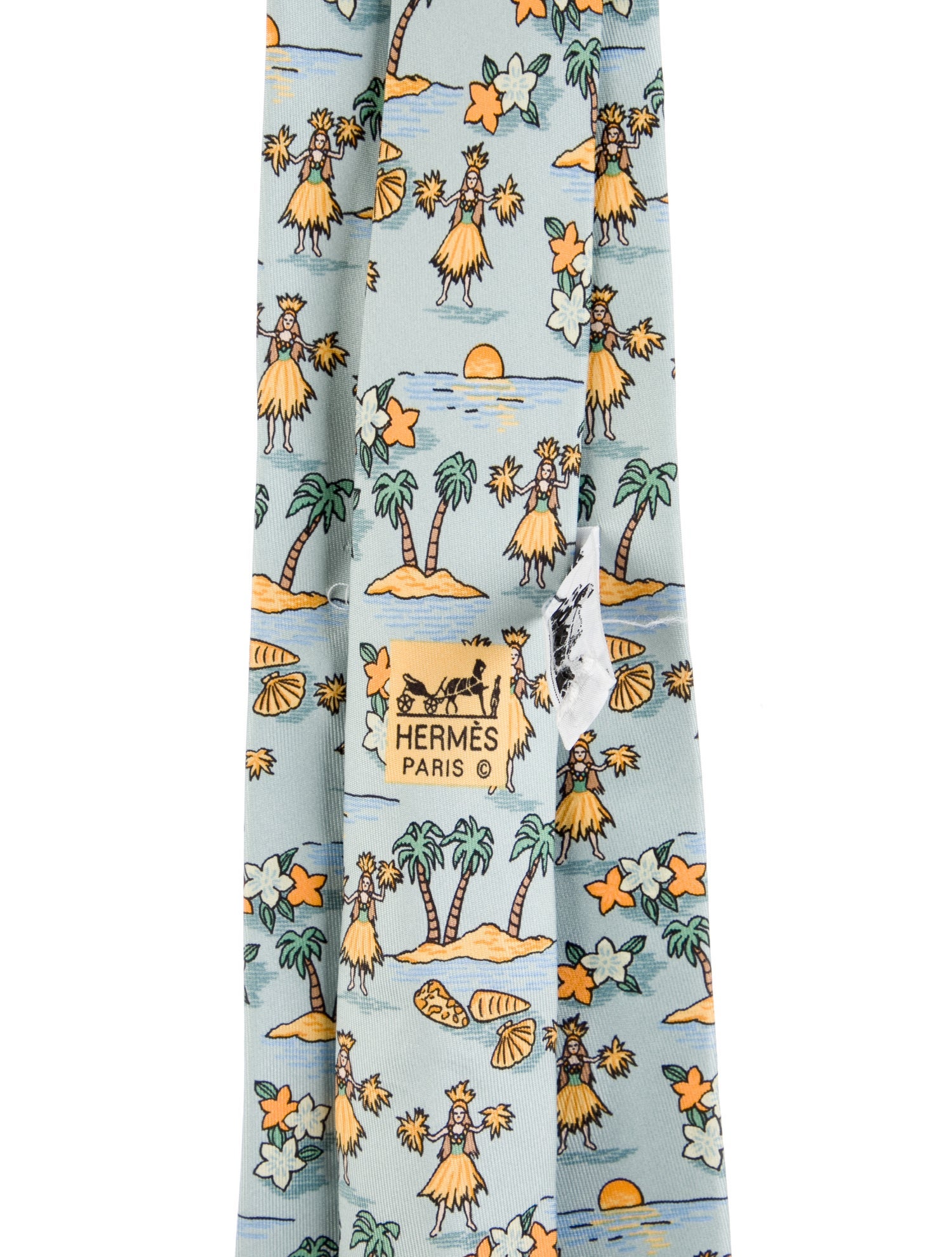 Hermès Silk Printed Tie