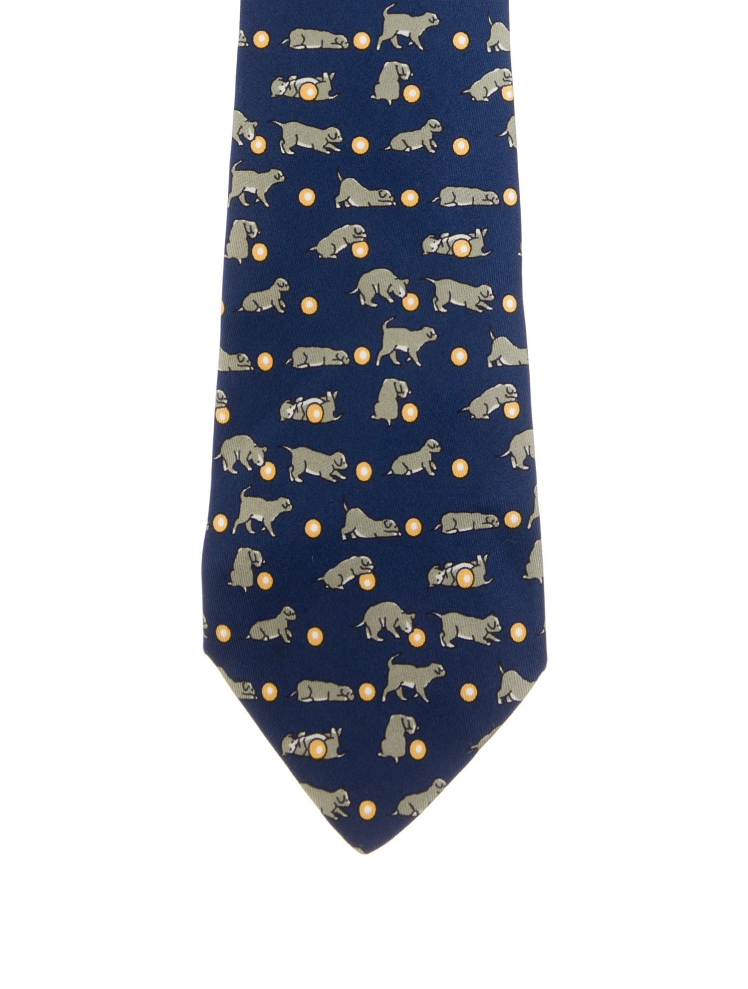 Hermès Silk Printed Tie
