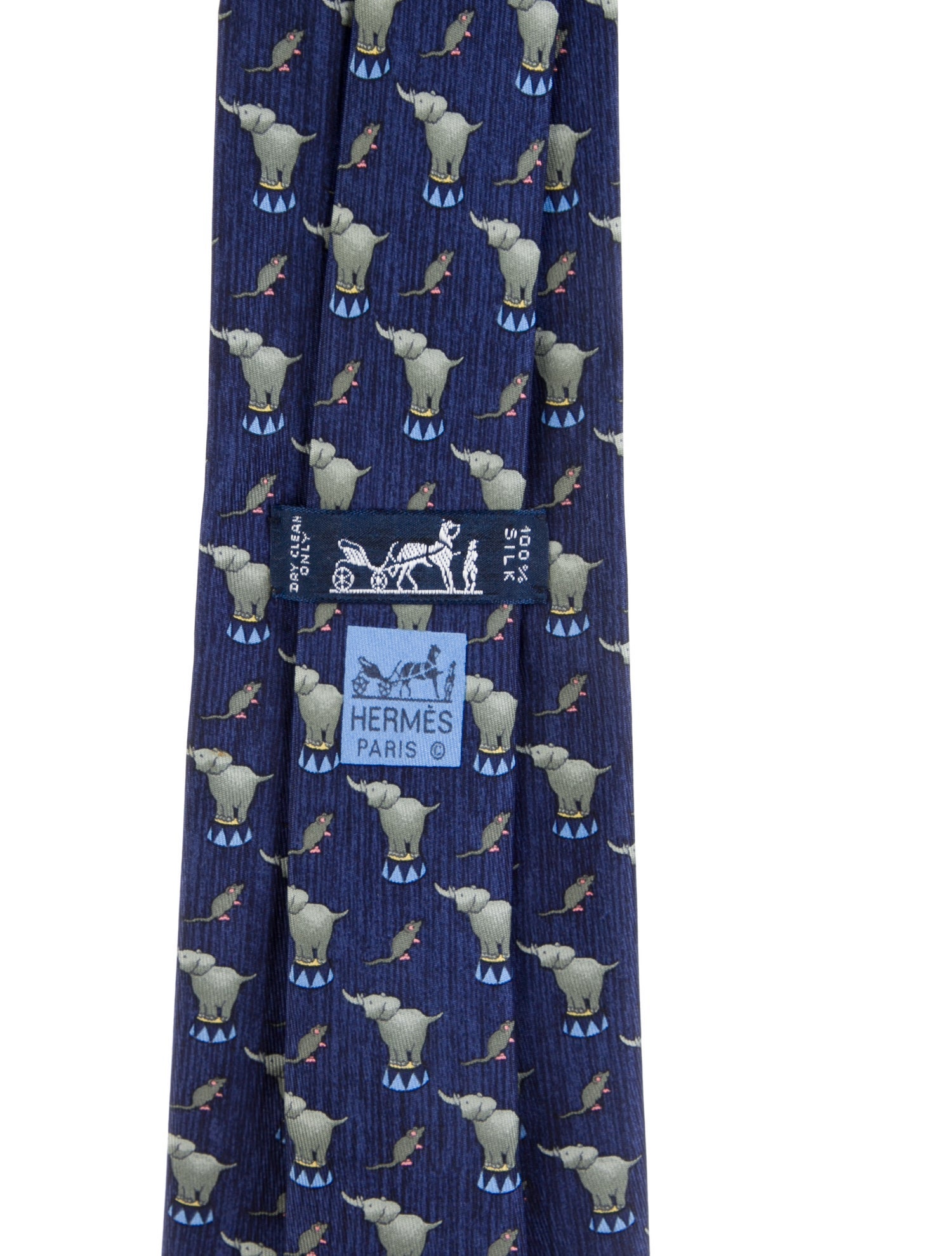 Hermès Silk Printed Tie