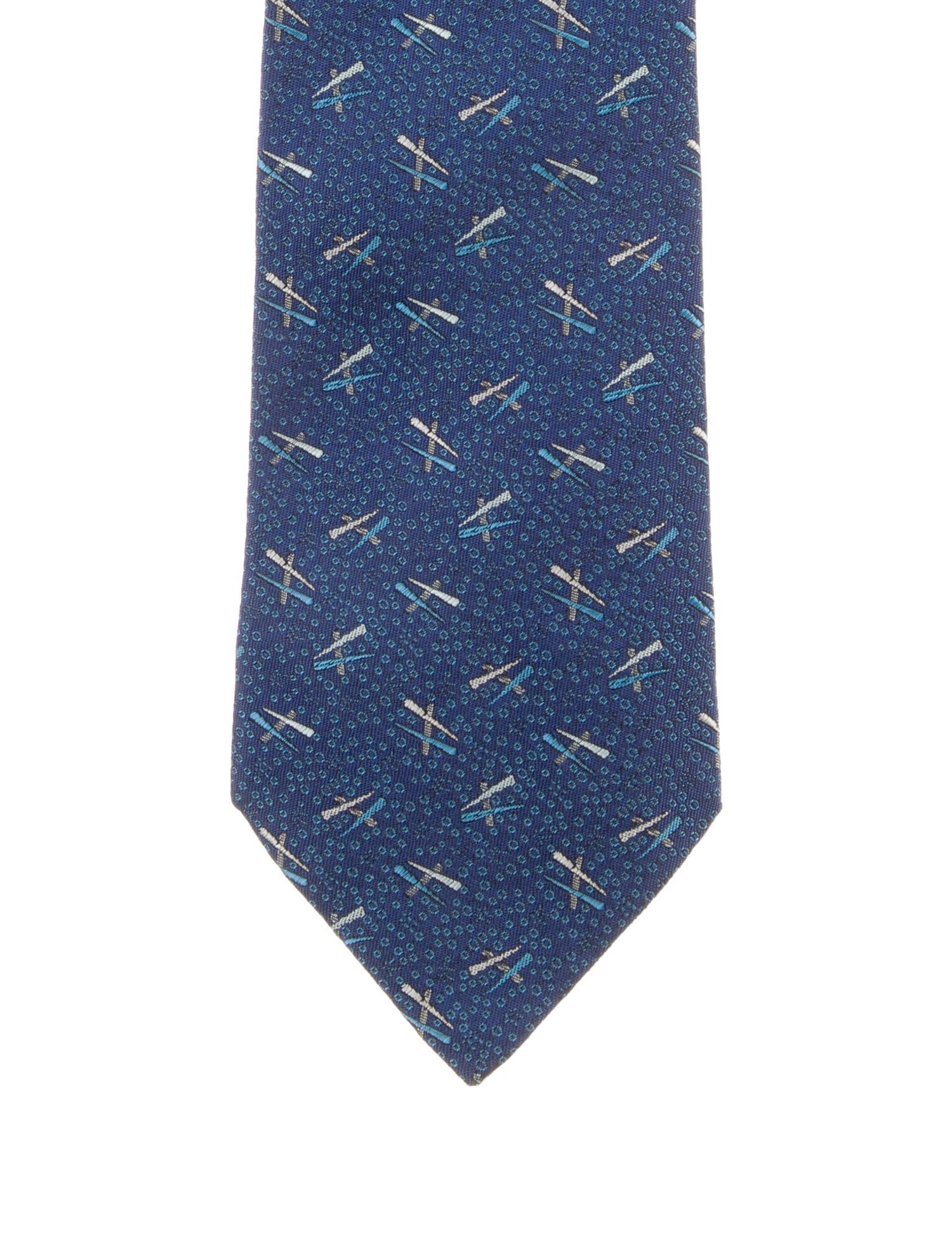 Hermès Silk Printed Tie