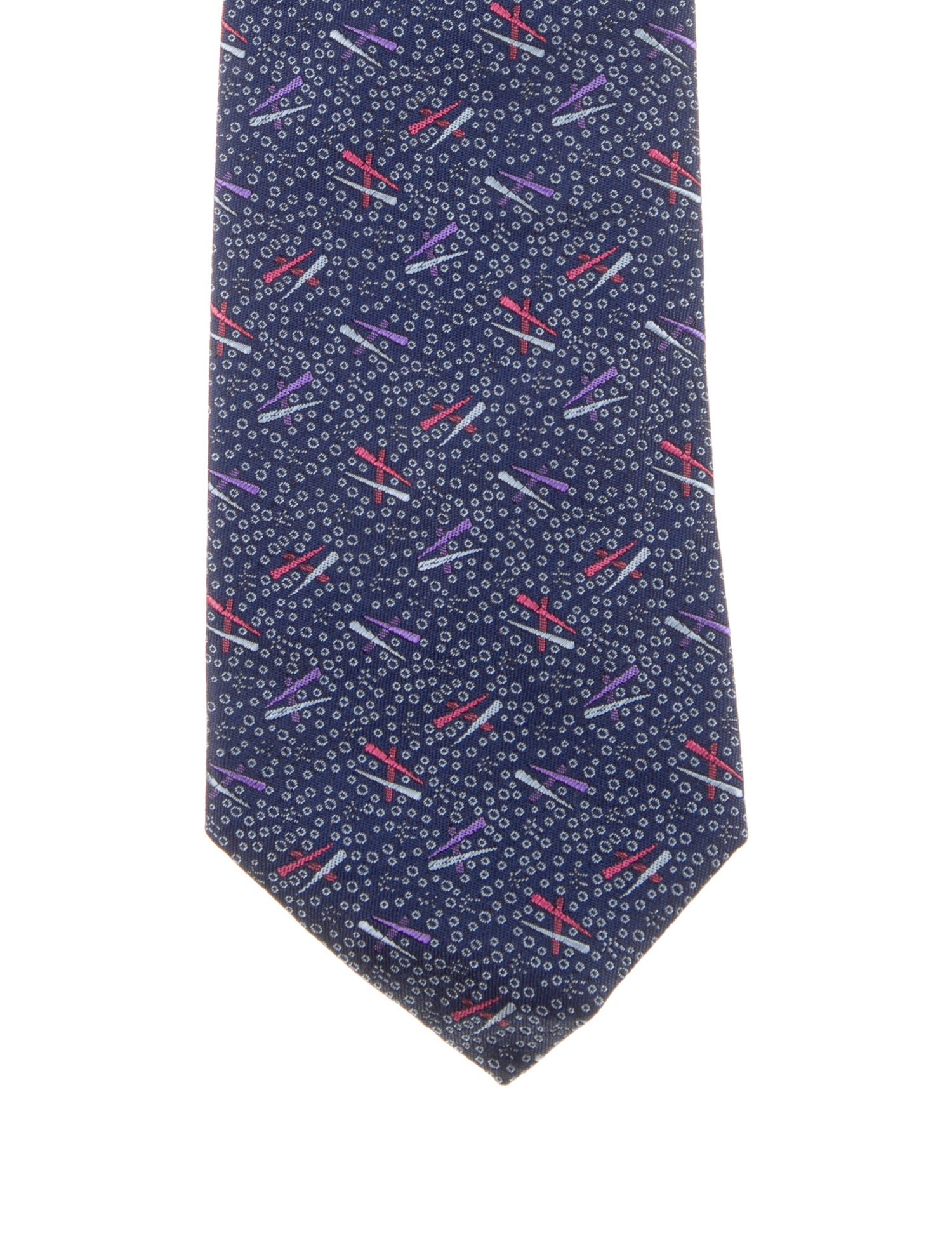 Hermès Silk Printed Tie