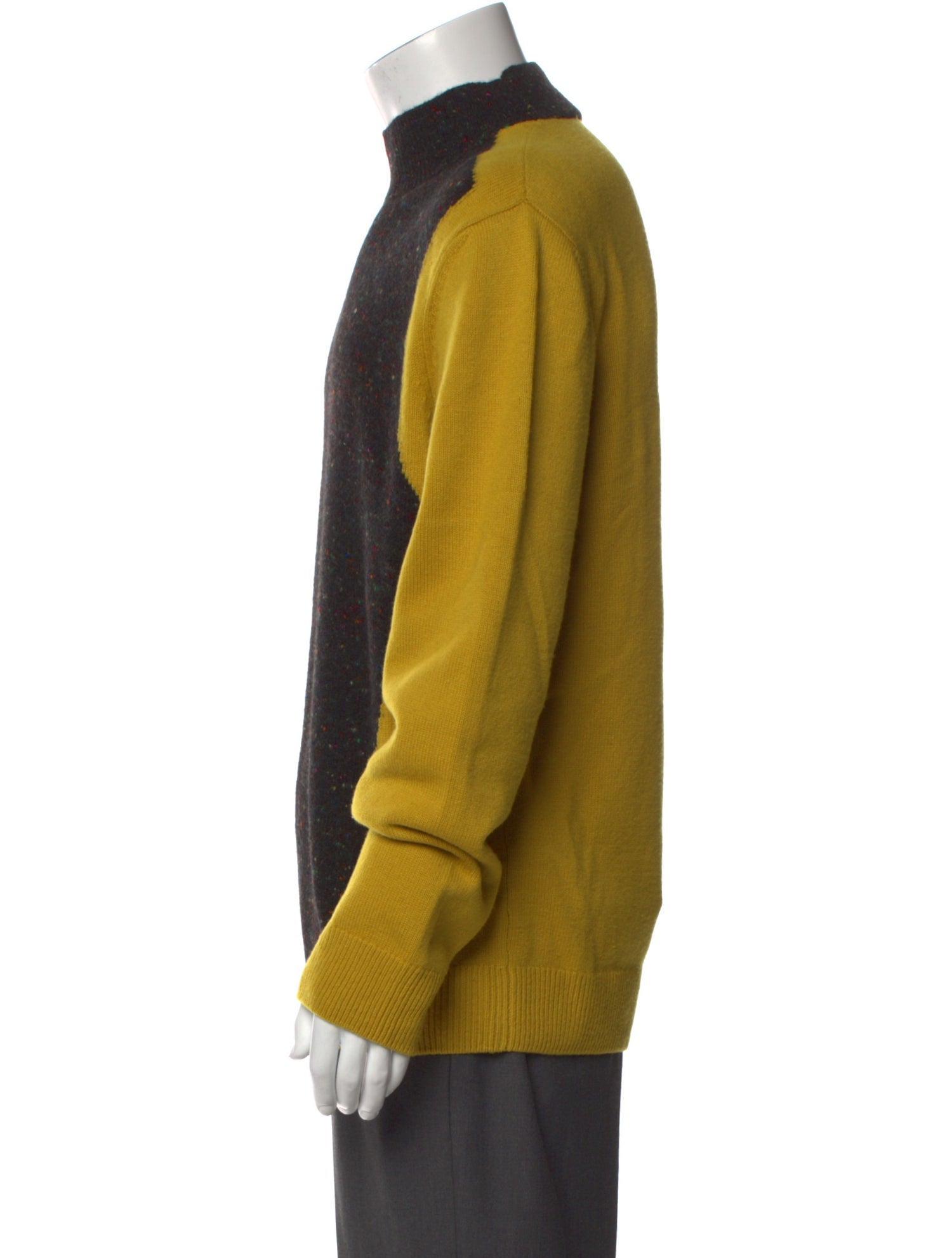 Hermès Wool Colorblock Pattern Cardigan