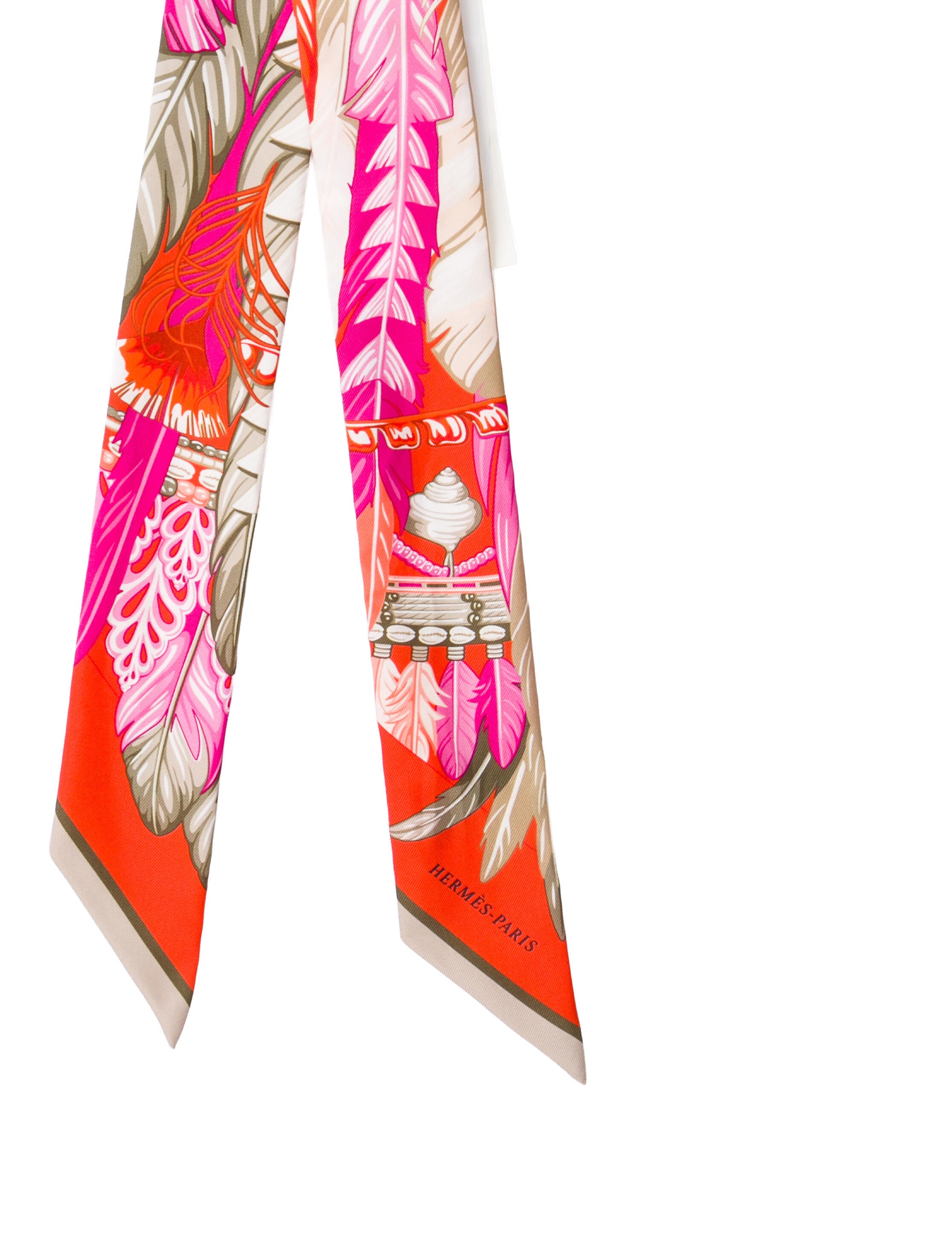 Hermès Danse Pacifique Silk Twilly Scarf w/ Tags