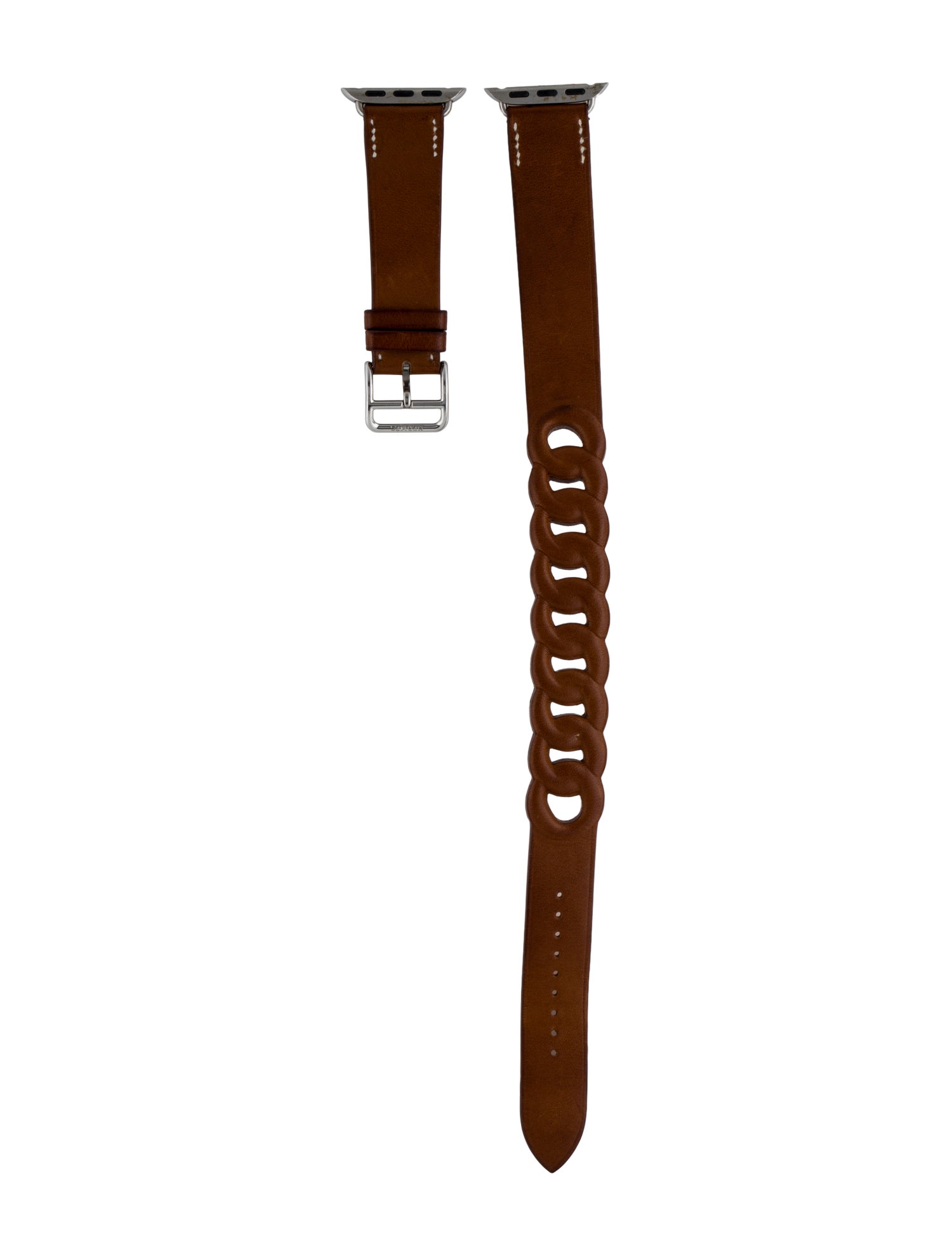 Hermès x Apple 20mm Fauve Gourmette Double Tour Watch Strap
