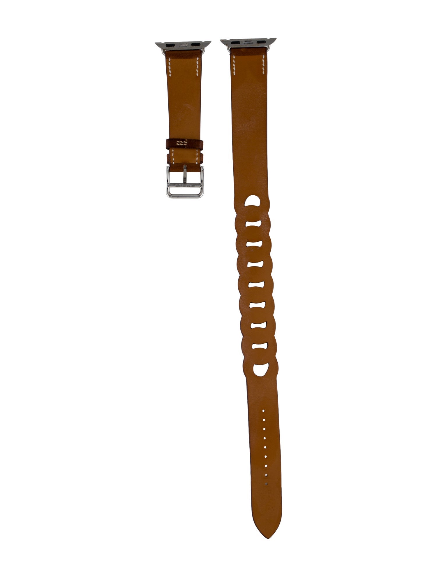 Hermès x Apple 20mm Fauve Gourmette Double Tour Watch Strap