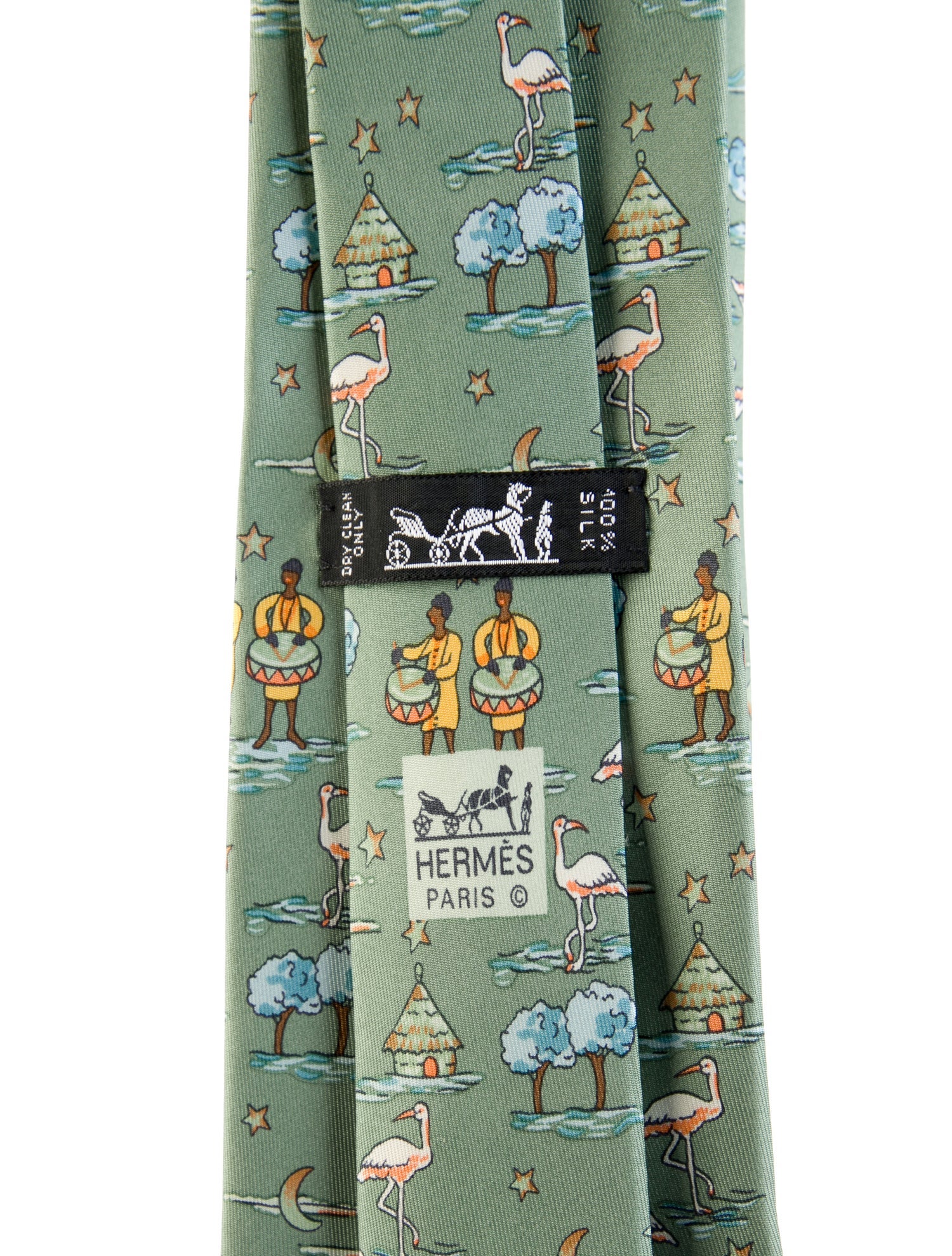 Hermès Pattern Print Tie