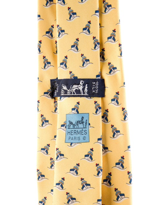 Hermès Pattern Print Tie