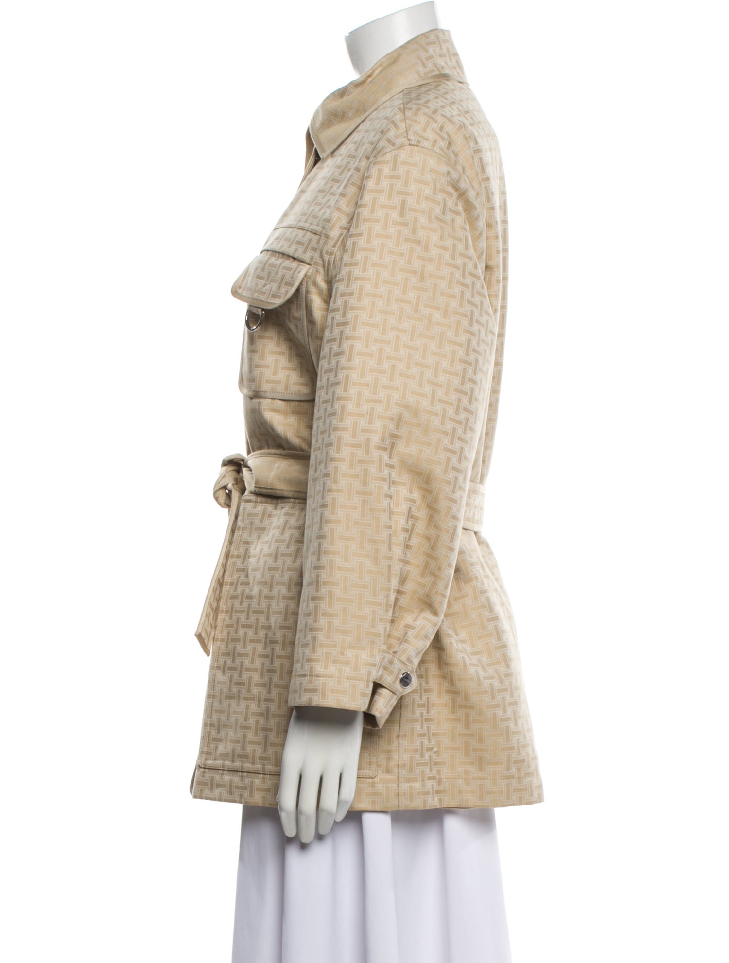 Hermès Cashmere Printed Utility Jacket w/ Tags