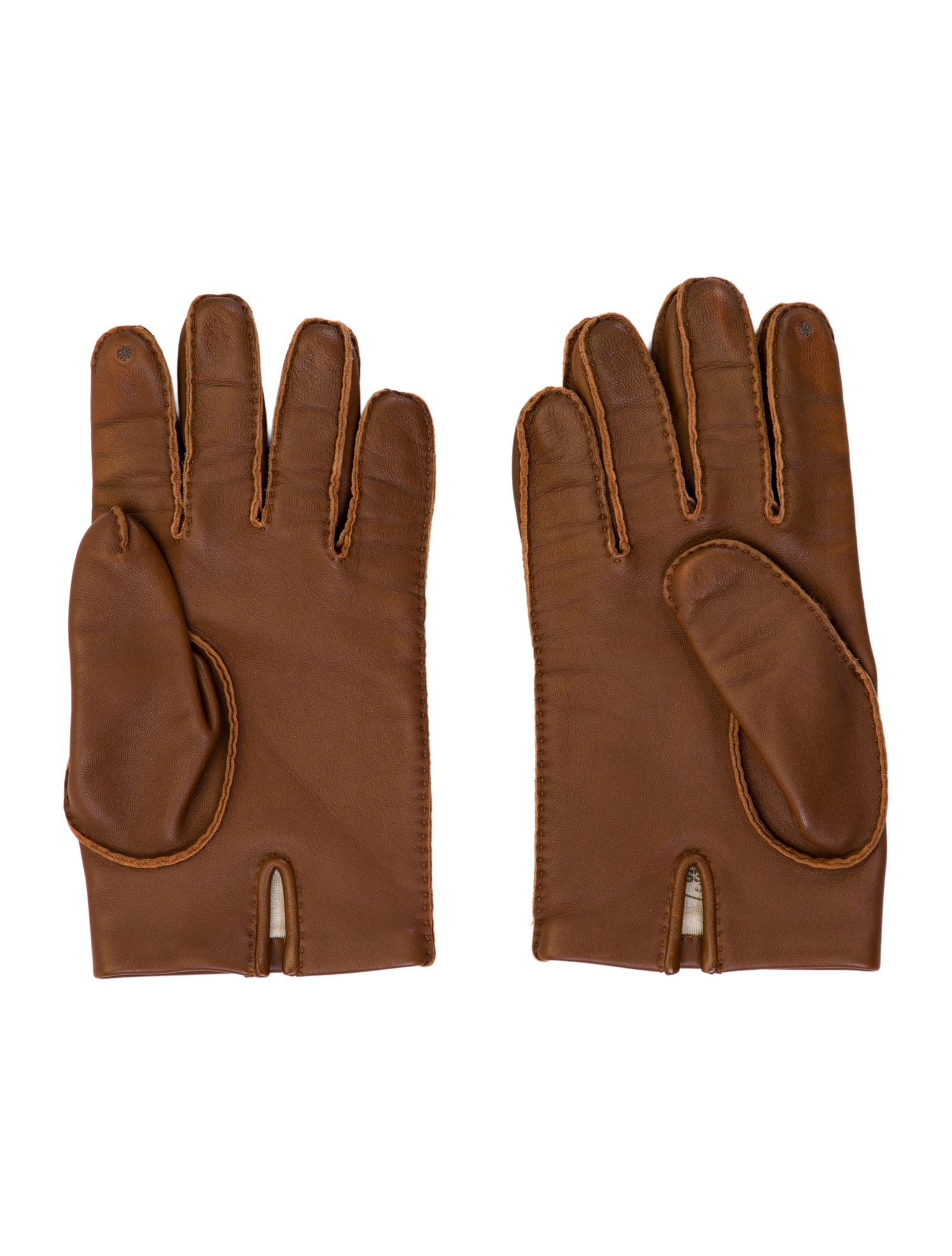 Hermès Lambskin Leather Gloves
